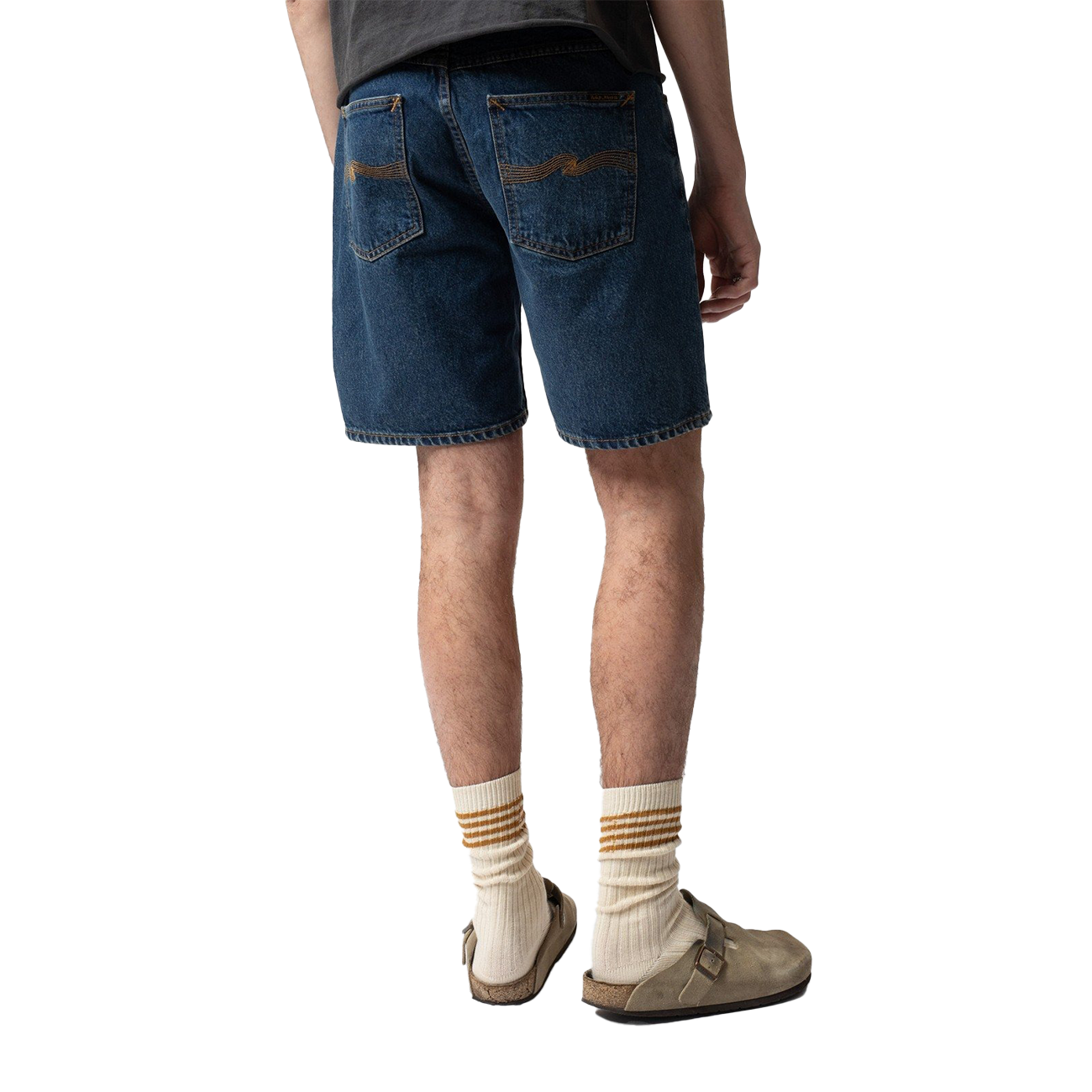 Nudie Jeans Seth Denim Shorts Morning Soul - Dark Blue