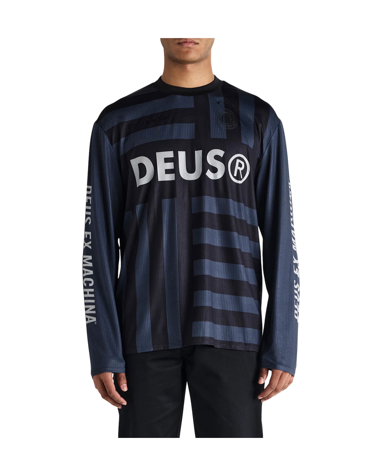DEUS EX MACHINA BLACKOUT MOTO JERSEY - BLACK