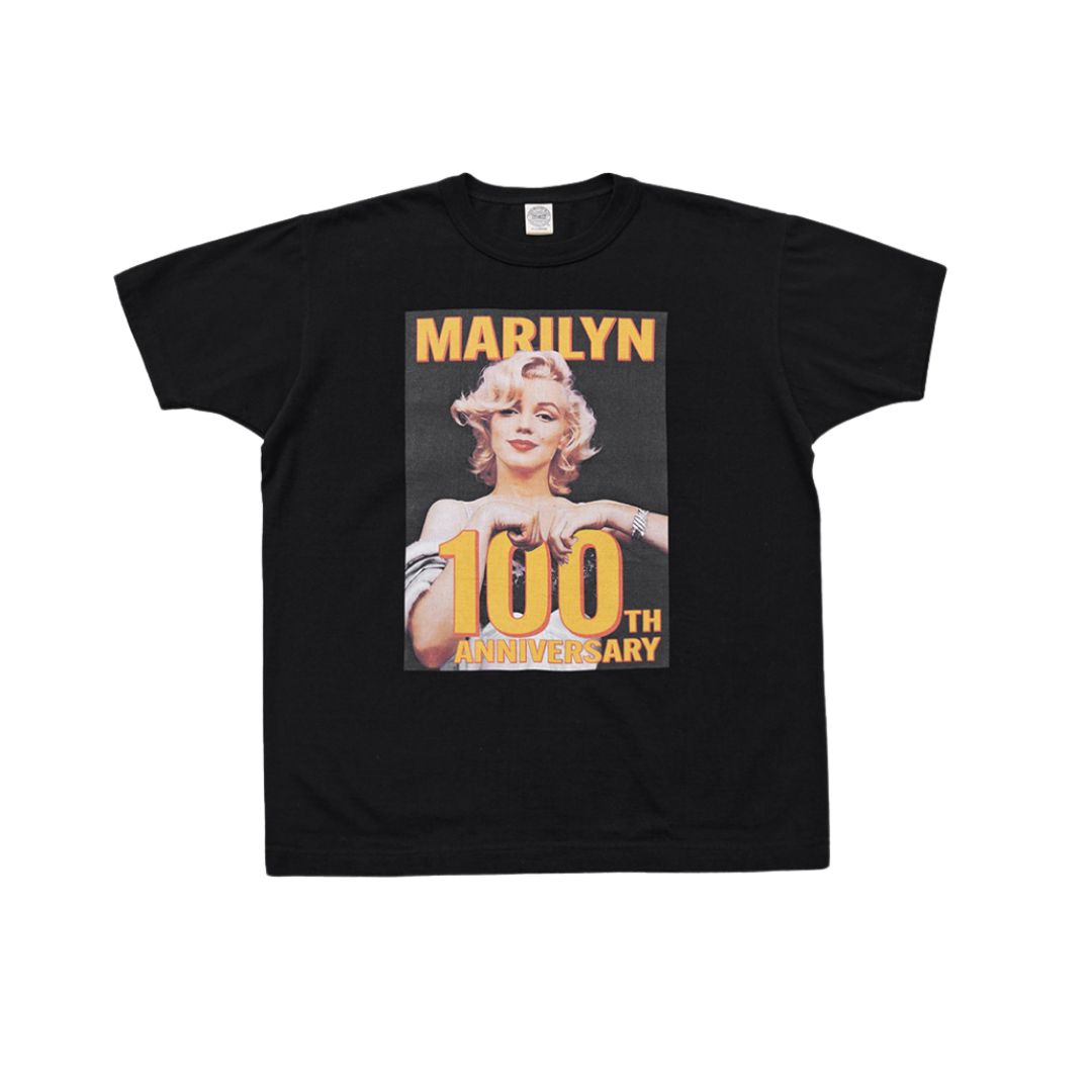 TOYS MCCOY MARILYN MONROE TEE 100TH ANNIVERSARY - BLACK