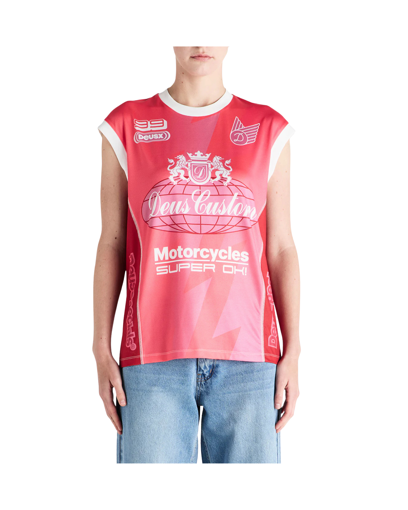 DEUS EX MACHINA PROJECT MAYHEM MOTO TANK - CHERRY