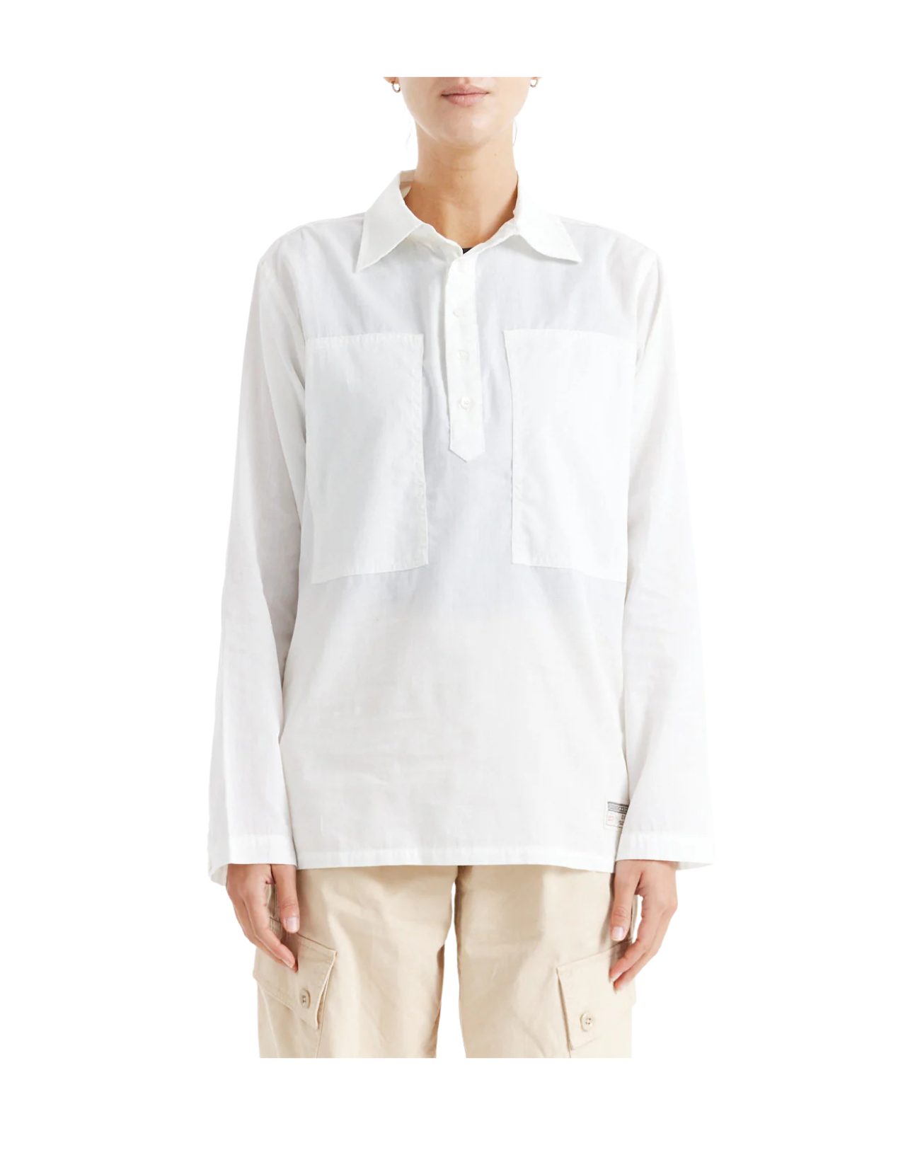 DEUS EX MACHINA IRVINE LS SHIRT - VINTAGE WHITE