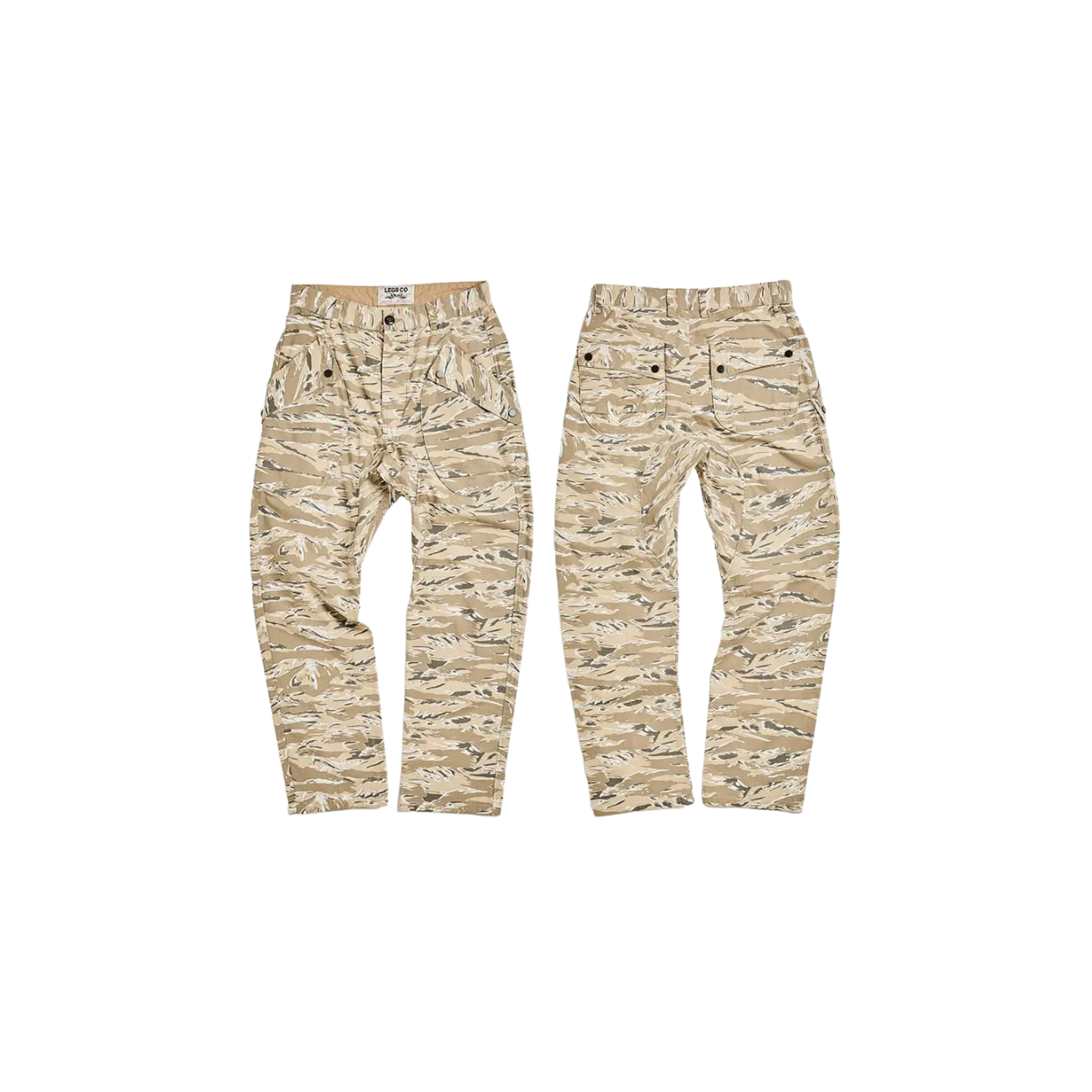 LEGS CO COMBAT TROPICAL PANTS TIGER CAMO - DESERT