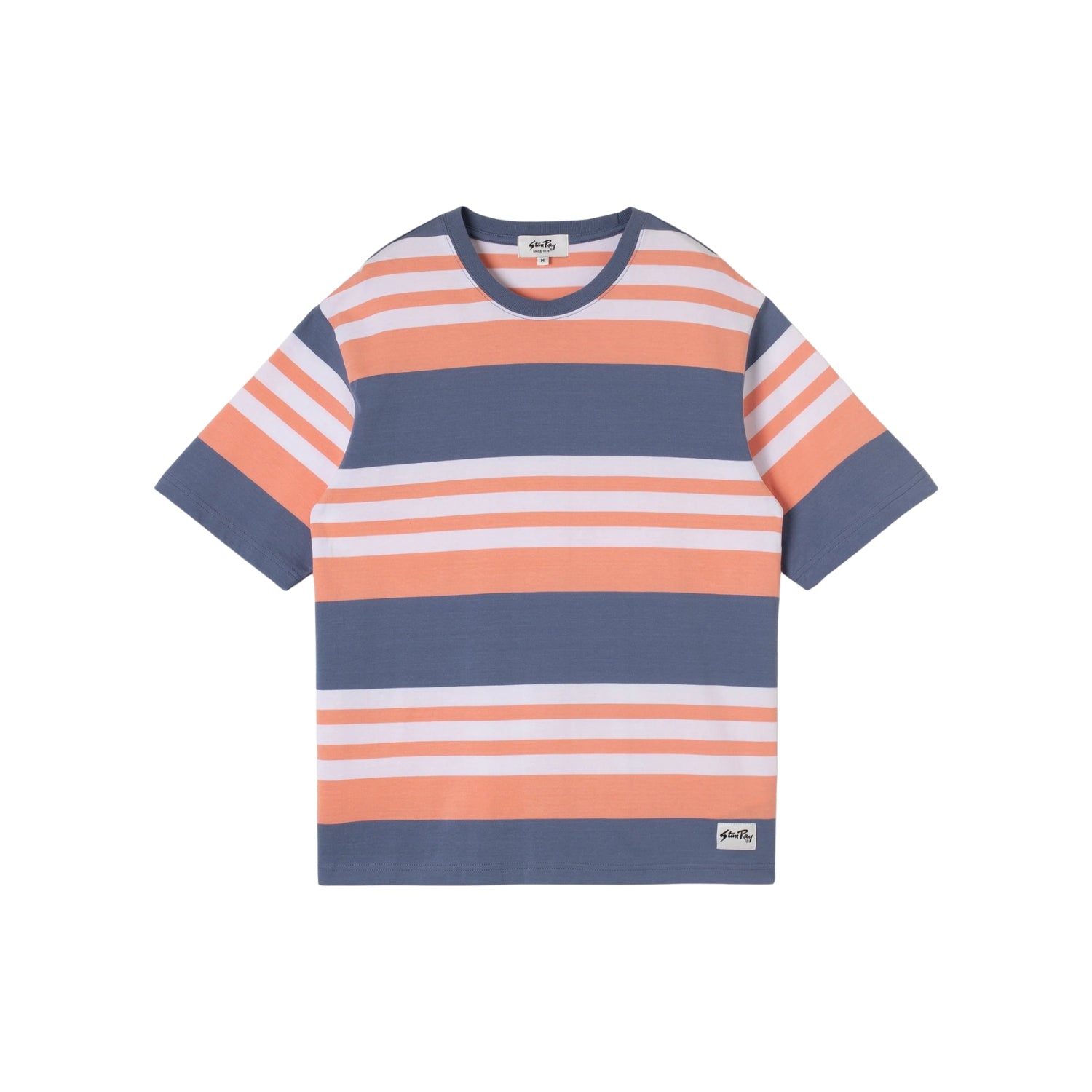 Stan Ray Stripe Tee — Washed Red — front view
