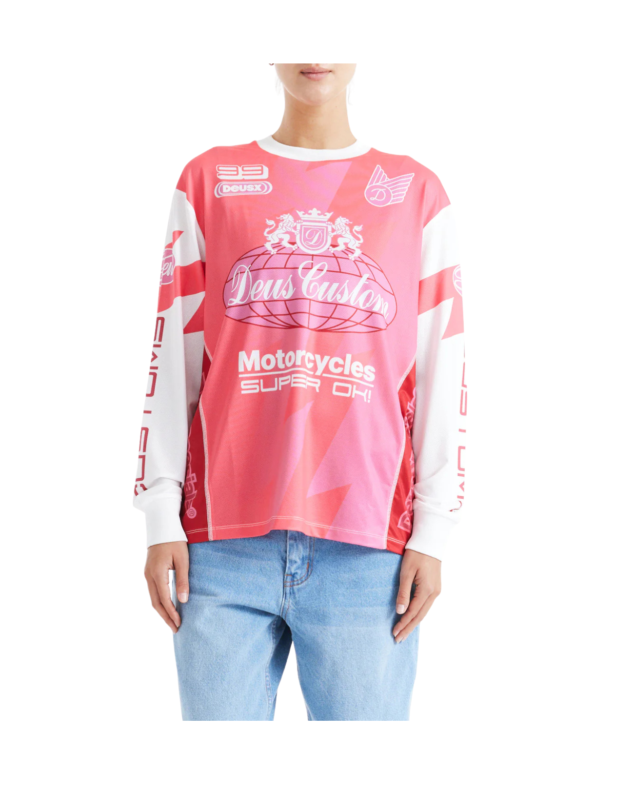 DEUS EX MACHINA THUNDER LS MOTO TOP - CHERRY