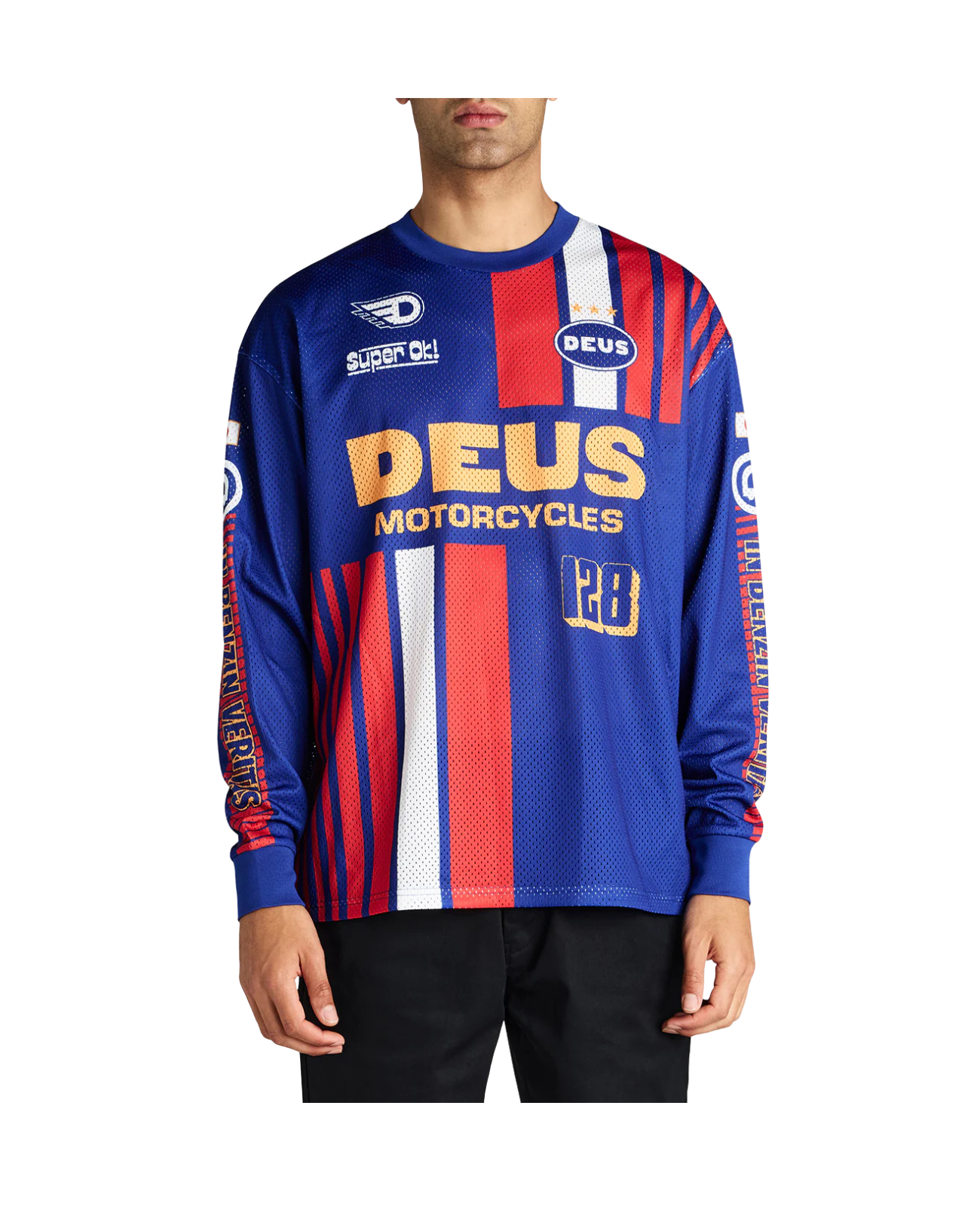 DEUS EX MACHINA LAY OFF MOTO JERSEY - SODALITE BLUE