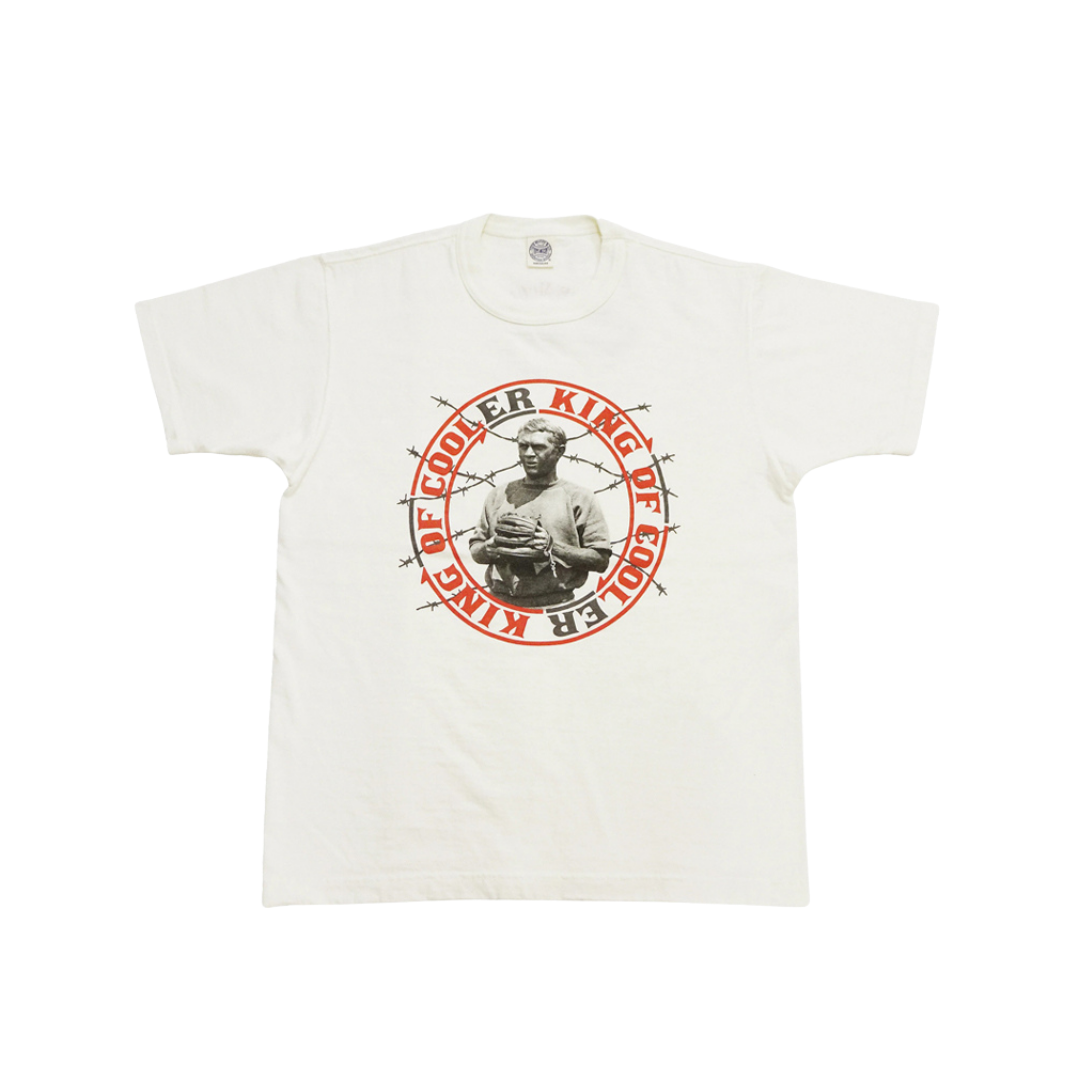 TOYS MCCOY STEVE MCQUEEN TEE KING OF COOLER KING - OFFWHITE