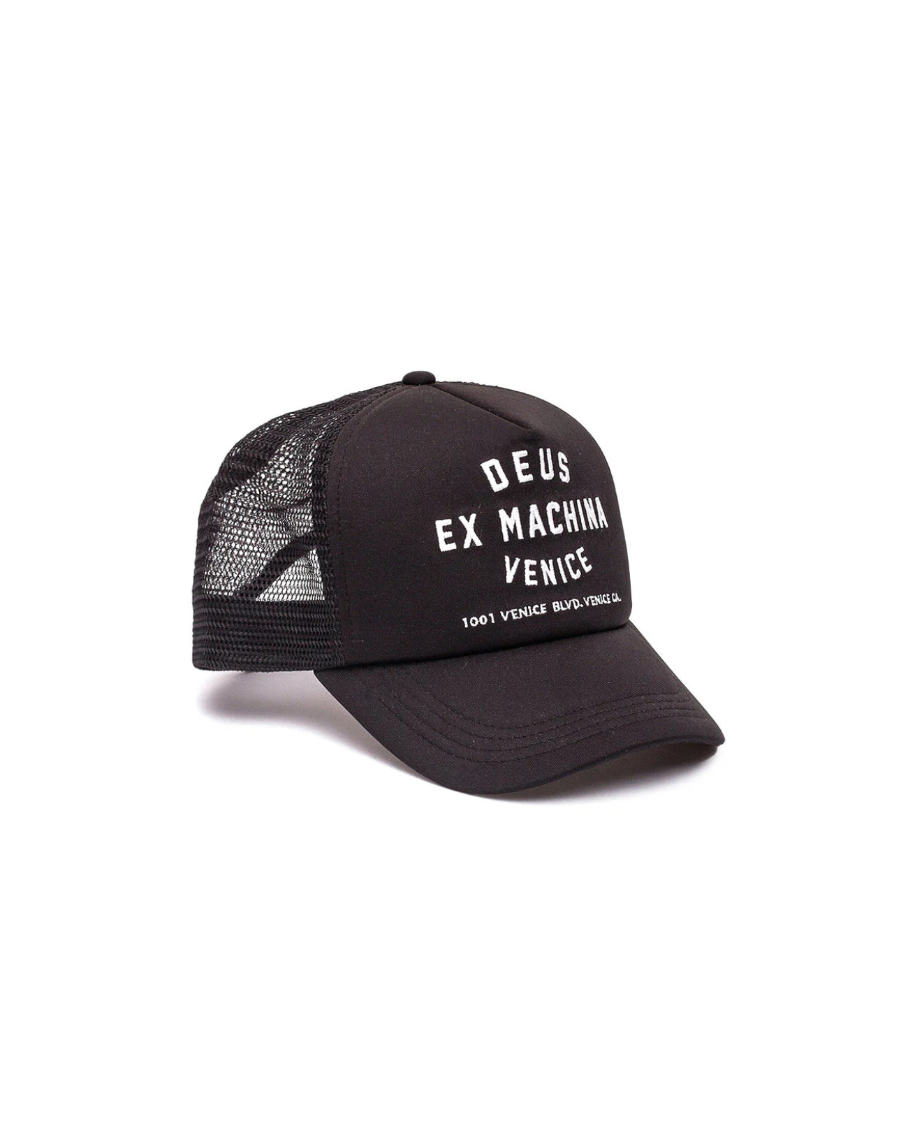 DEUS EX MACHINA VENICE ADDRESS TRUCKER - BLACK