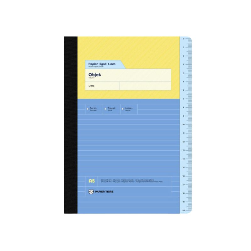 PAPIER TIGRE  NOTEBOOK A5 - ADMIN LINED