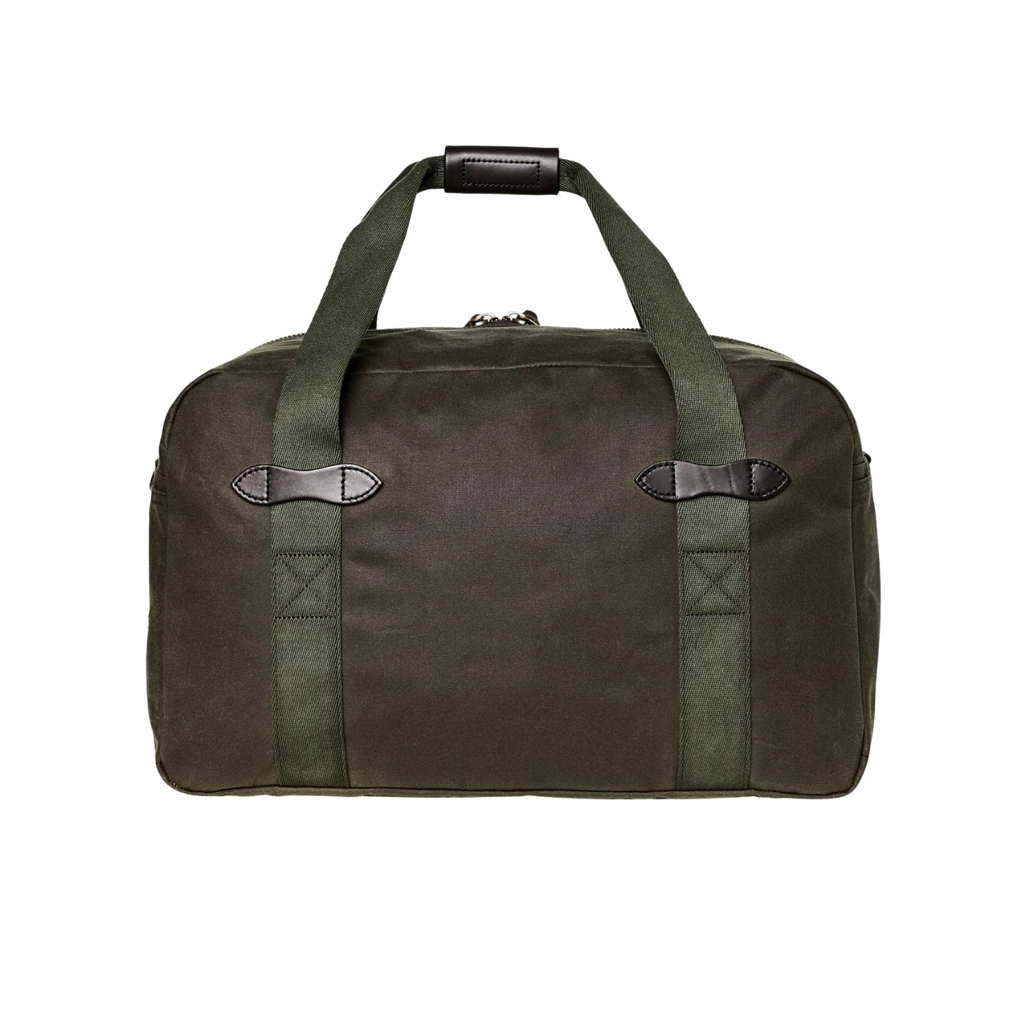 Filson Medium Tin Cloth Duffle Bag — Otter Green — front view
