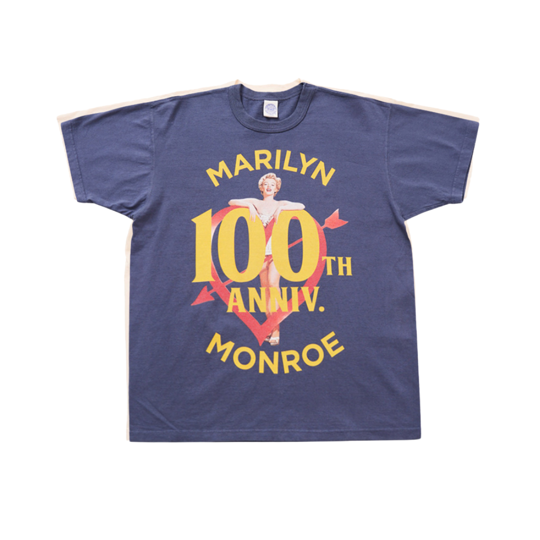 TOYS MCCOY MARILYN MONROE TEE ARROW SHOT HEART - BLUE