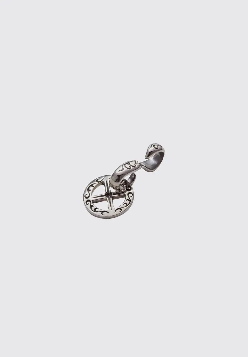 SAAD ARABESQUE MEDICINE WHEEL SILVER 925 PENDANT TOP - No Color