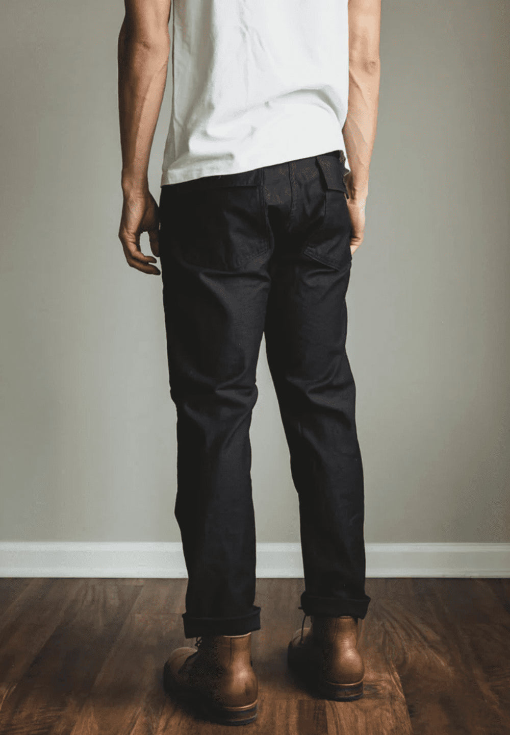 ORSLOW SLIM FIT FATIGUE PANTS - BLACK