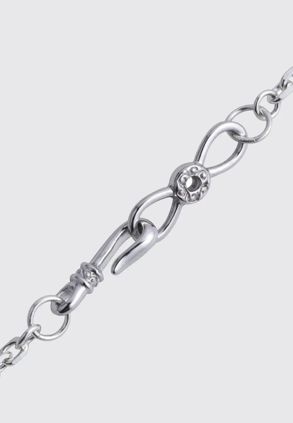 SAAD ARABESQUE END HOOK SILVER 925 NECKLACE PARTS - No Color