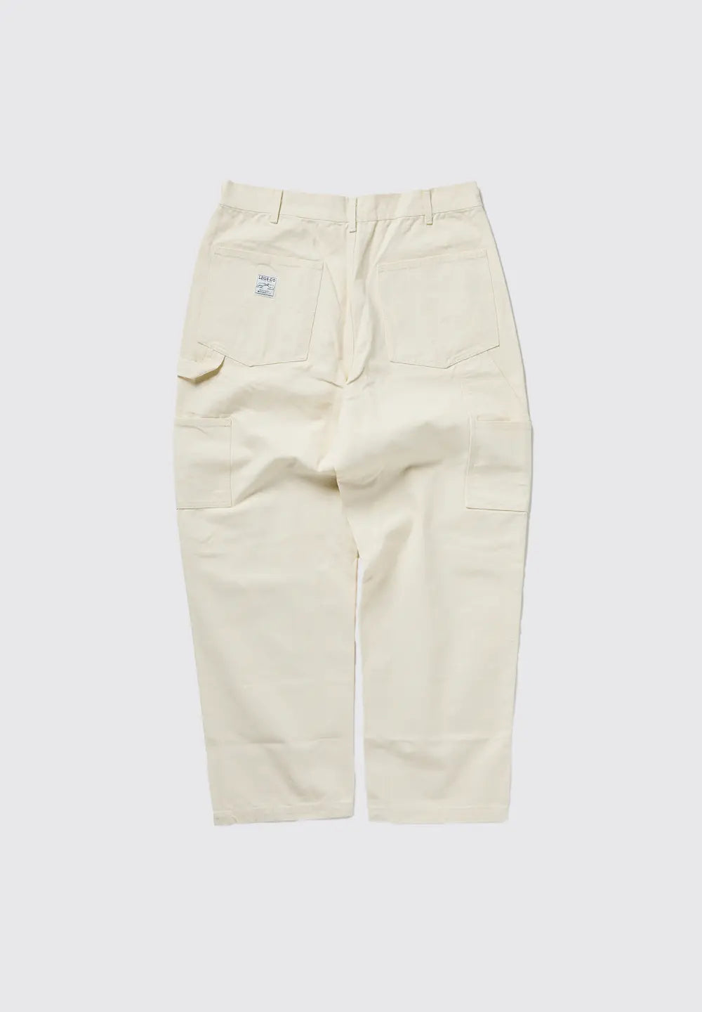 LEGS CO DOUBLE KNEE PAINTER PANTS - OFF WHITE