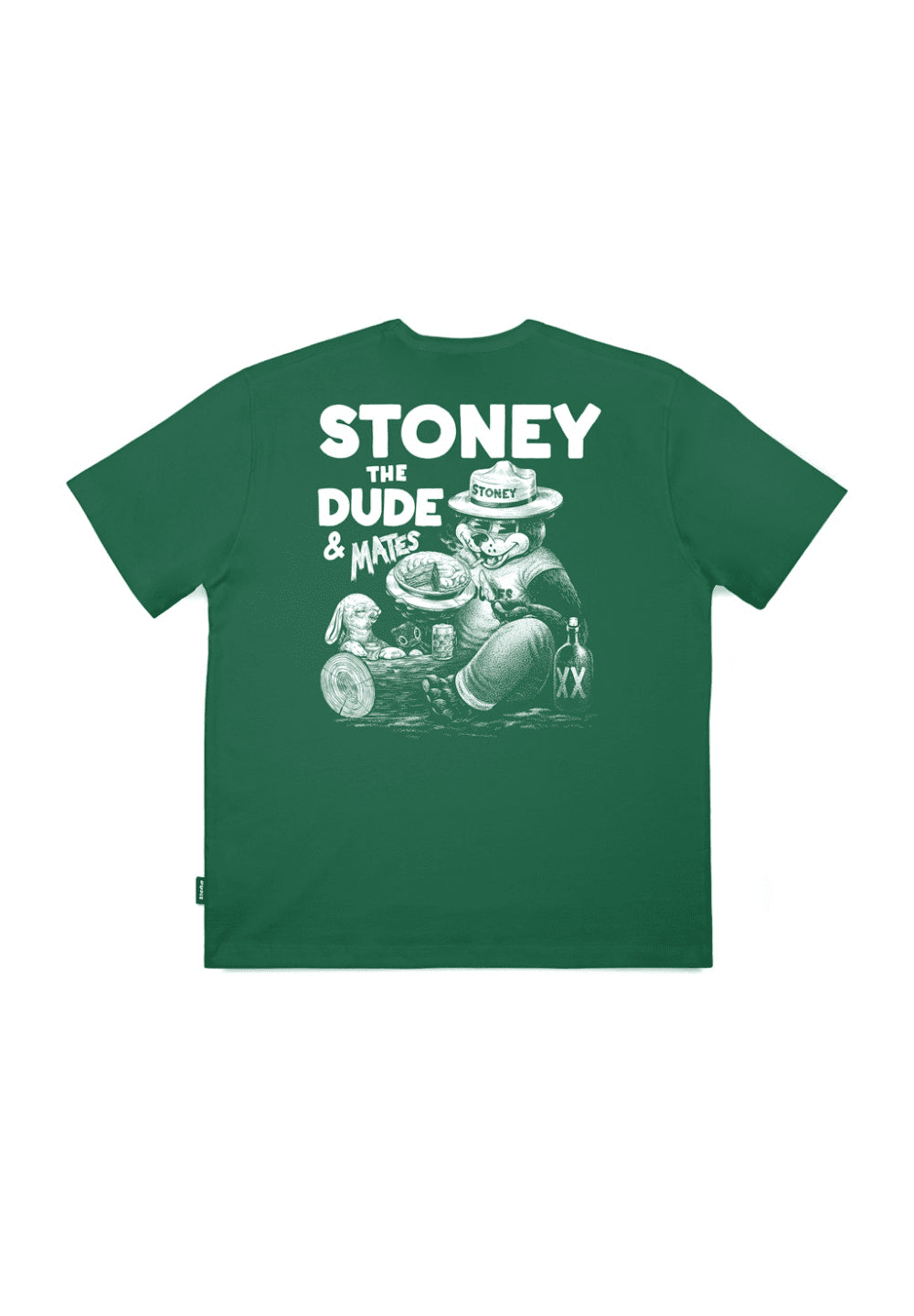 THE DUDES MATES T-SHIRT - BOTTLE GREEN