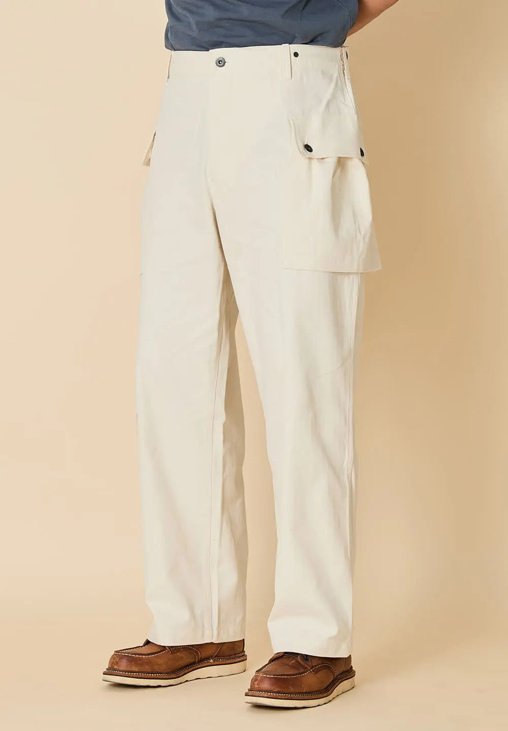LEGS CO MONKEY PANTS - OFF WHITE