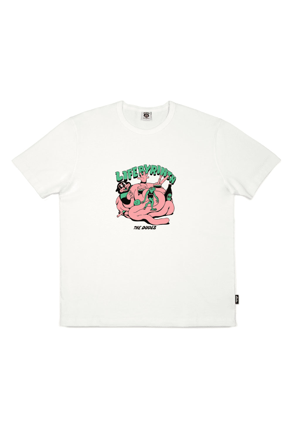 THE DUDES LIFEBYRINTH T-SHIRT S/S - CREAM - CREAM