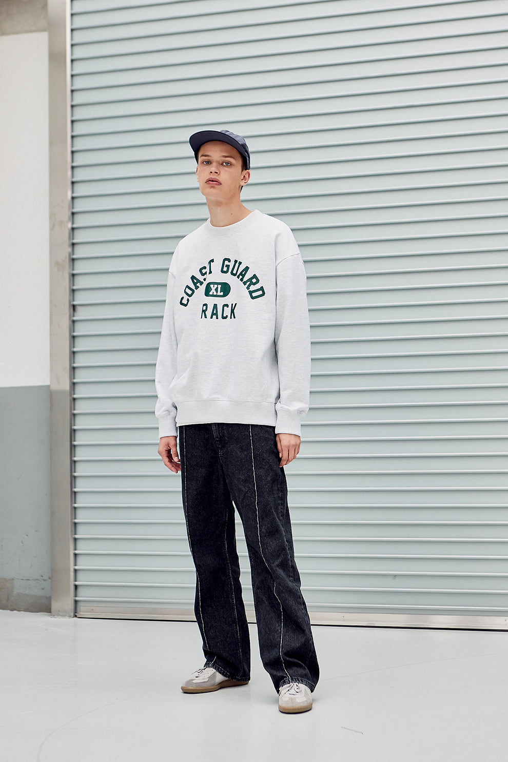 UNIFORM BRIDGE PIN TUCK WIDE DENIM PANTS BLACK WASHED - BLACK WASHED