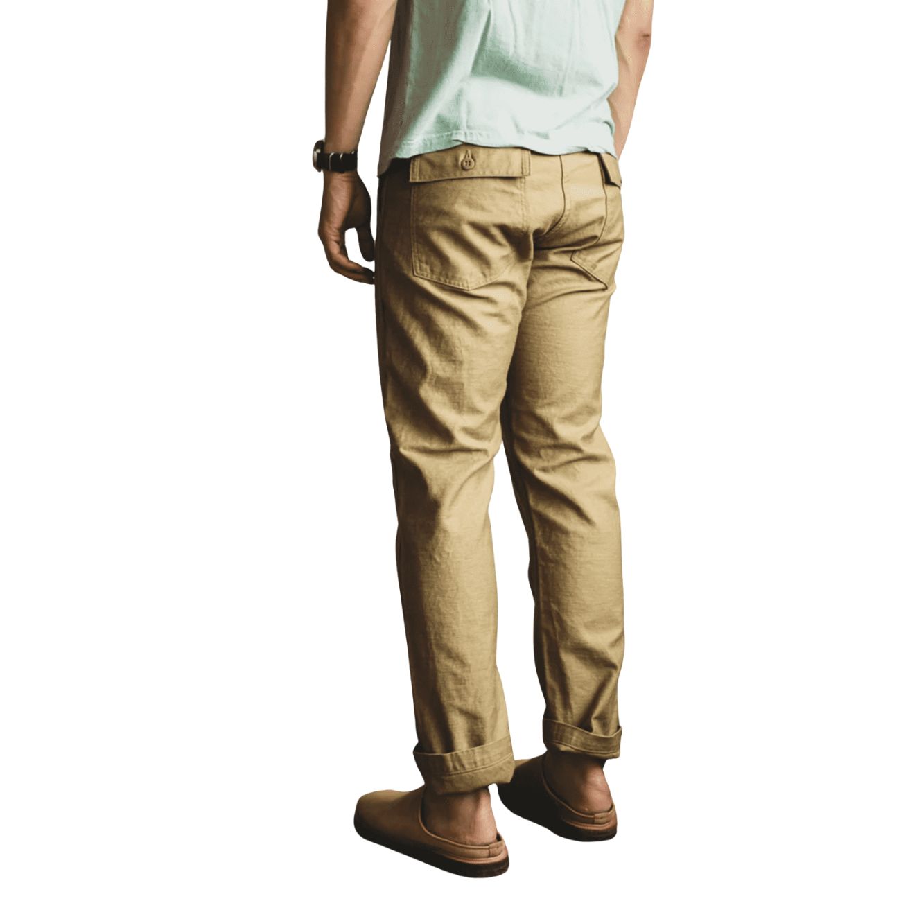 ORSLOW SLIM FIT FATIGUE PANTS - KHAKI