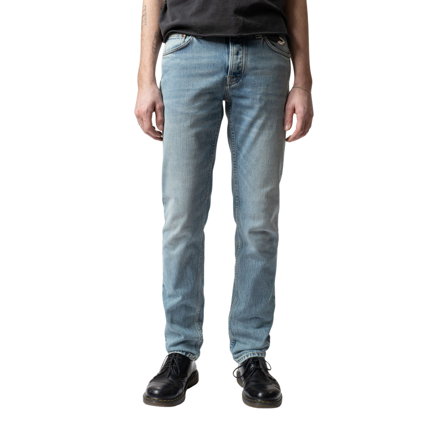 NUDIE Solid Ollie - Cloud Blue
