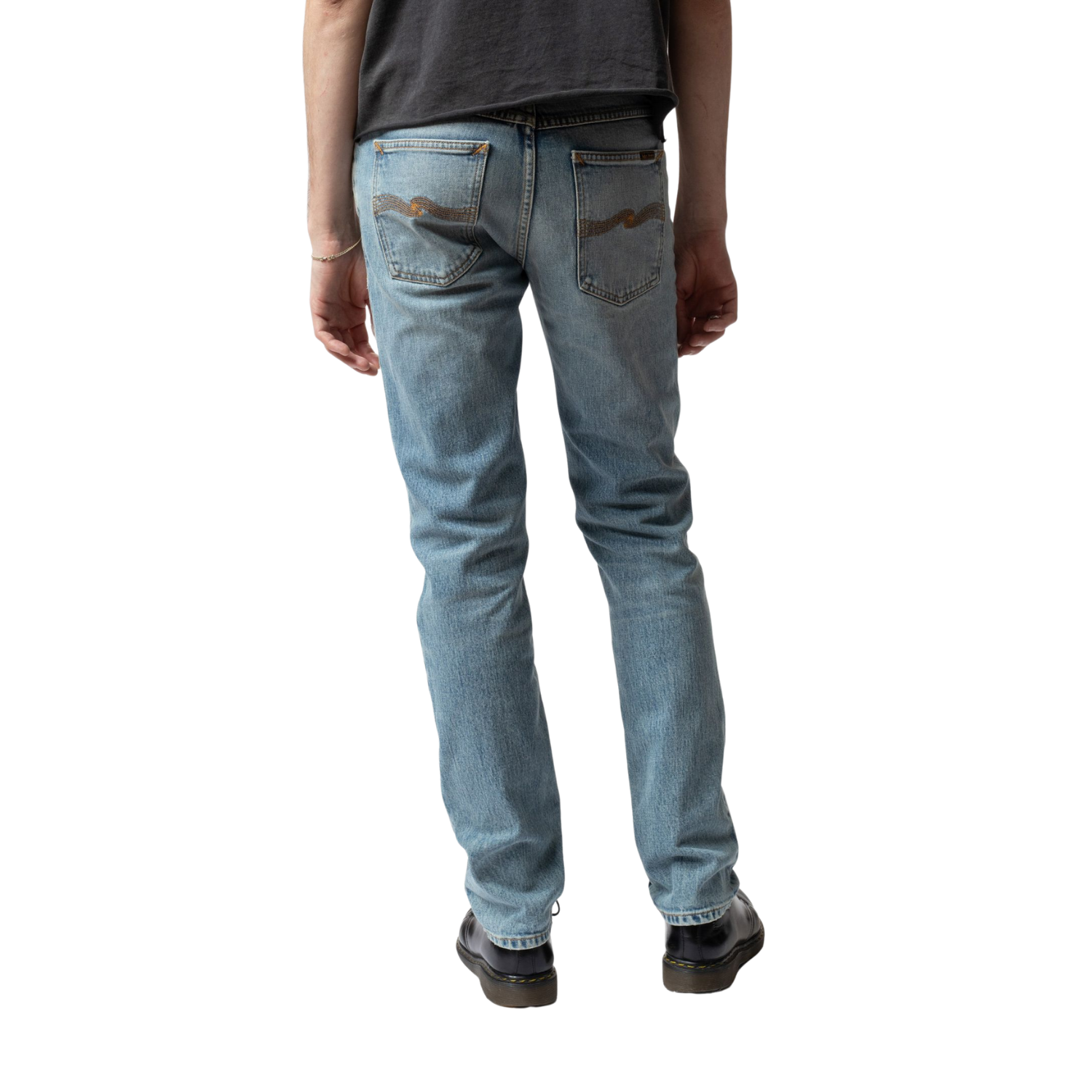 NUDIE Solid Ollie - Cloud Blue