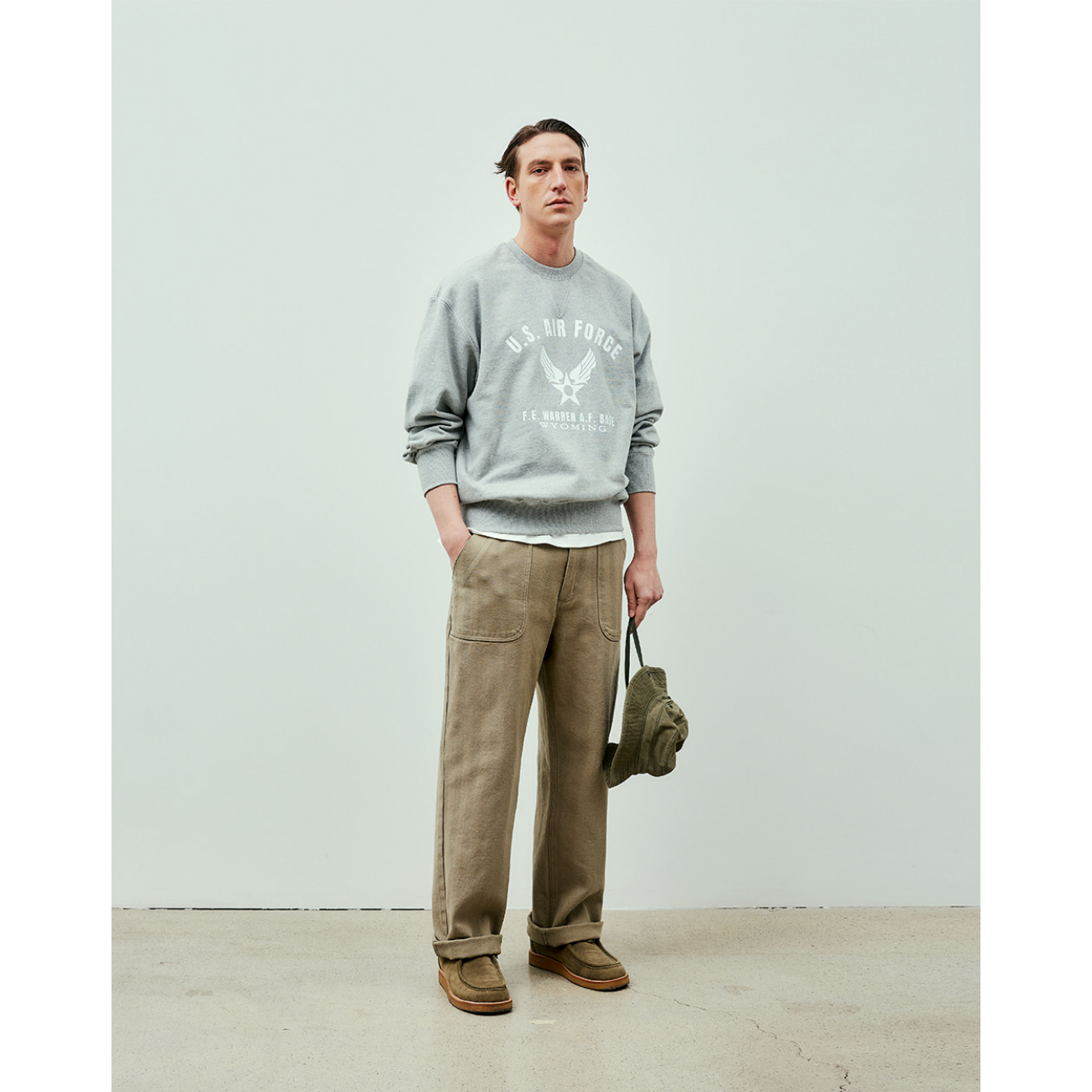 UNIFORM BRIDGE HBT DECK PANTS - KAHKI BEIGE