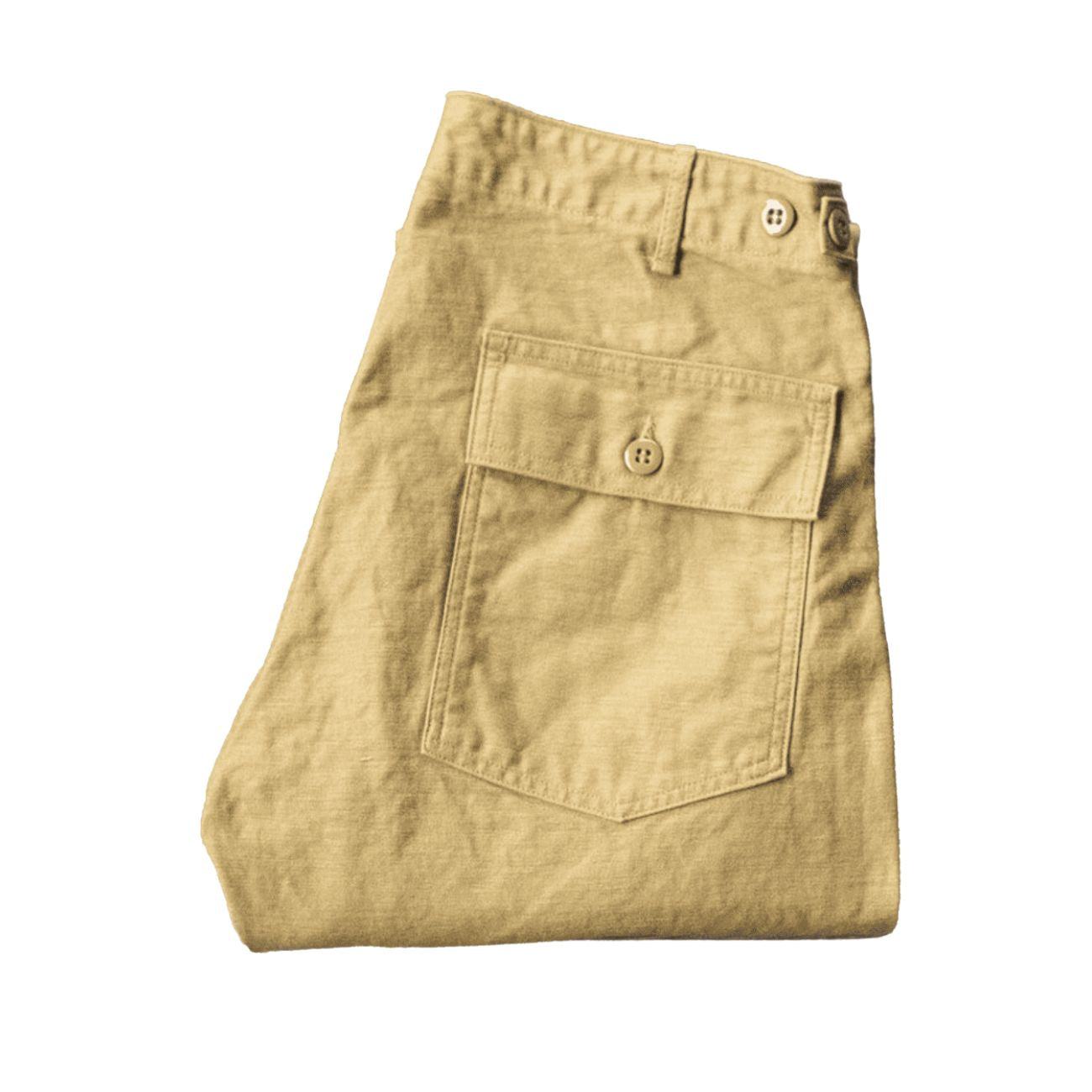 ORSLOW SLIM FIT FATIGUE PANTS - KHAKI