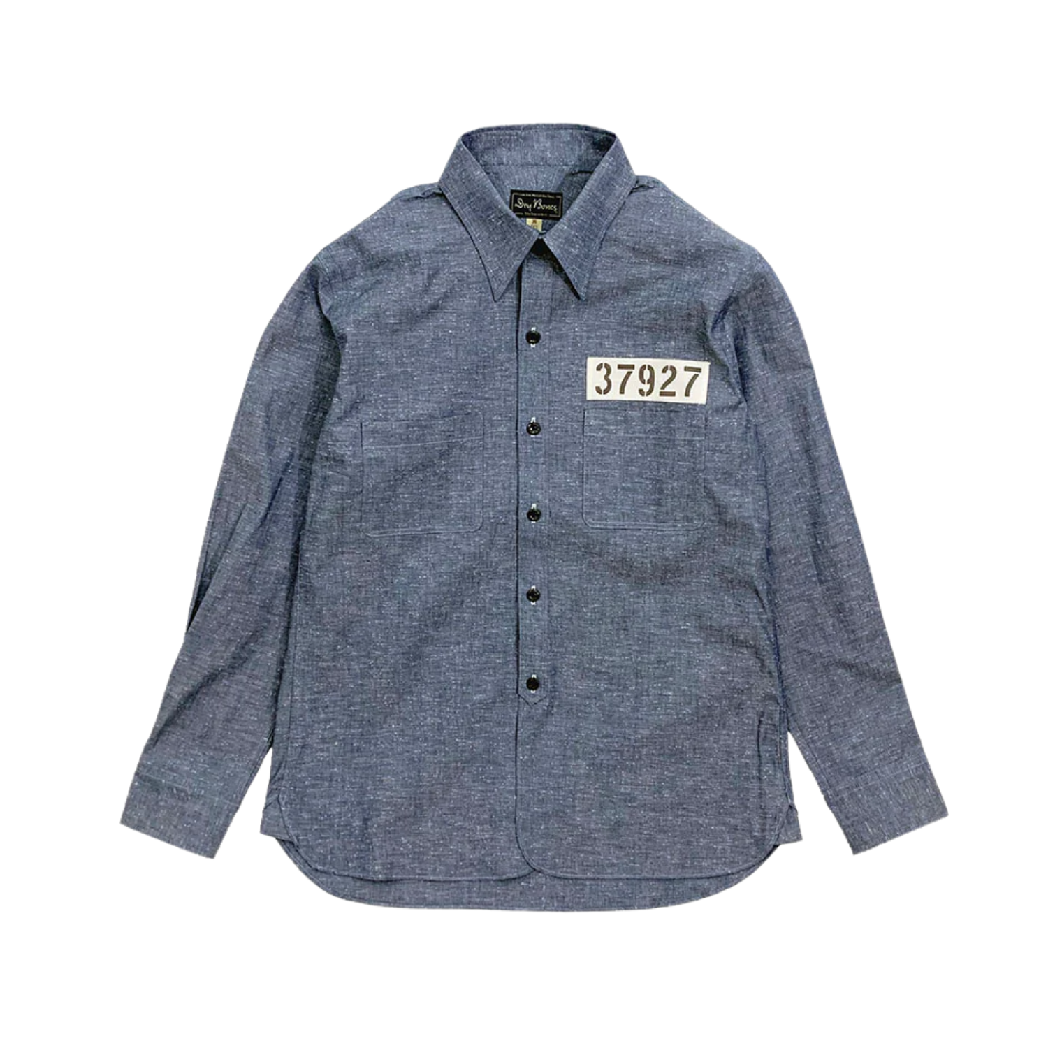 DRY BONES CHAMBRAY WORK SHIRT ANDY - BLUE
