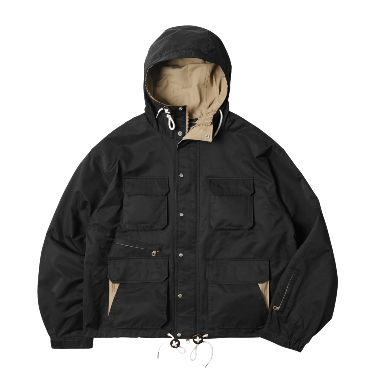 FRIZM WORKS WADING HOODED PARKA - BLACK