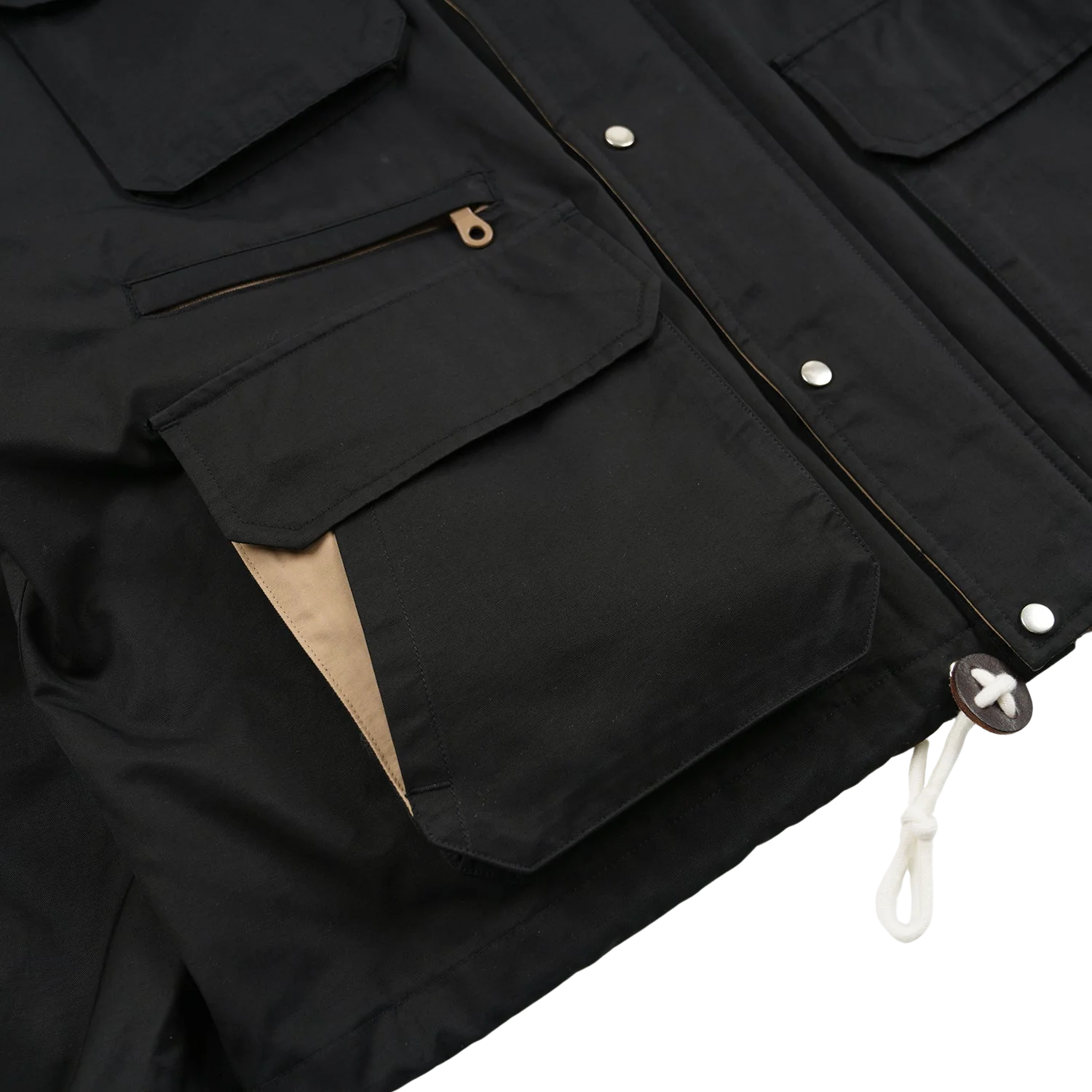 FRIZM WORKS WADING HOODED PARKA - BLACK