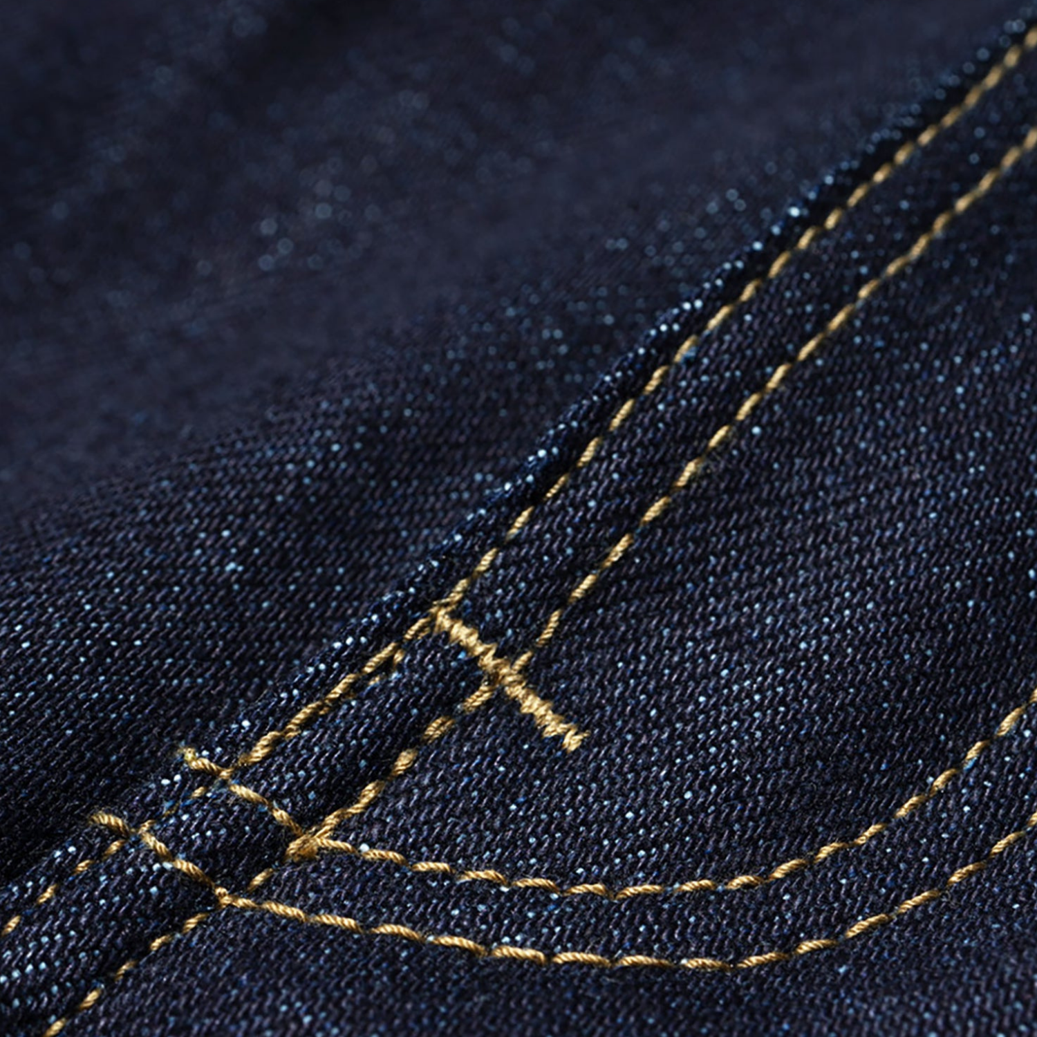 Big John M104G raw denim — copper button fly and rivets detail
