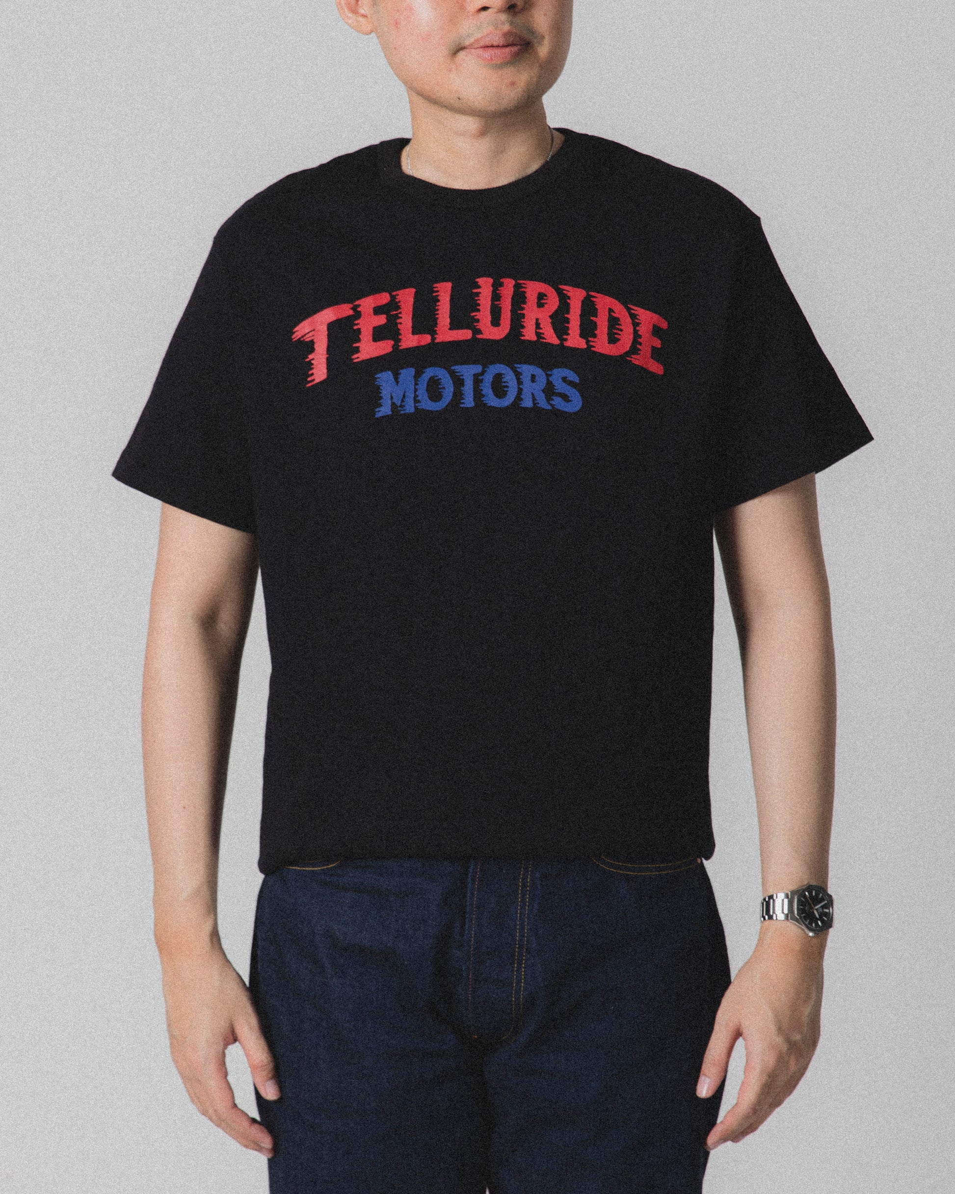 TELLURIDE MOTOR LOGO TEE - BLACK