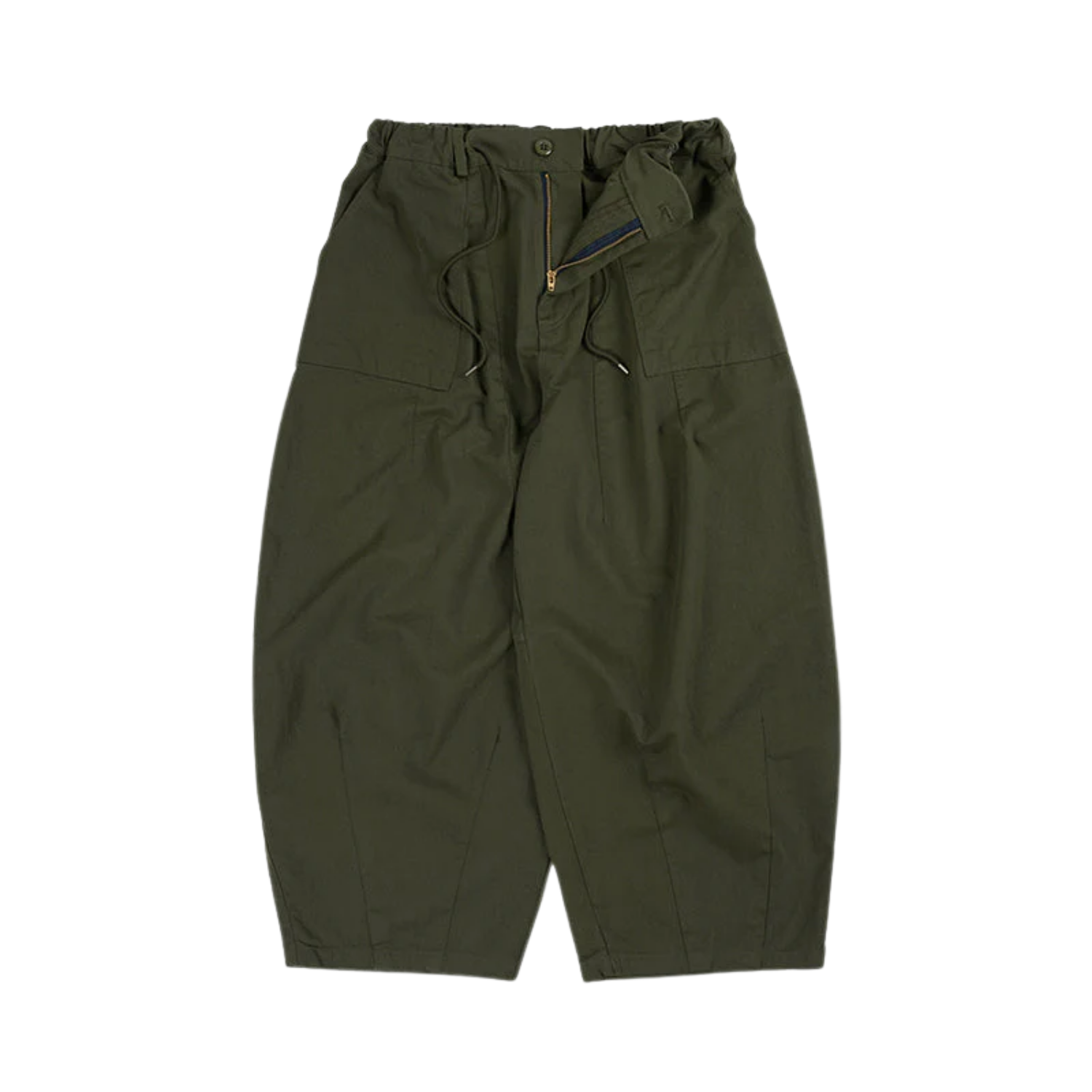 FRIZM WORKS TWILL BALLOON PANTS - OLIVE