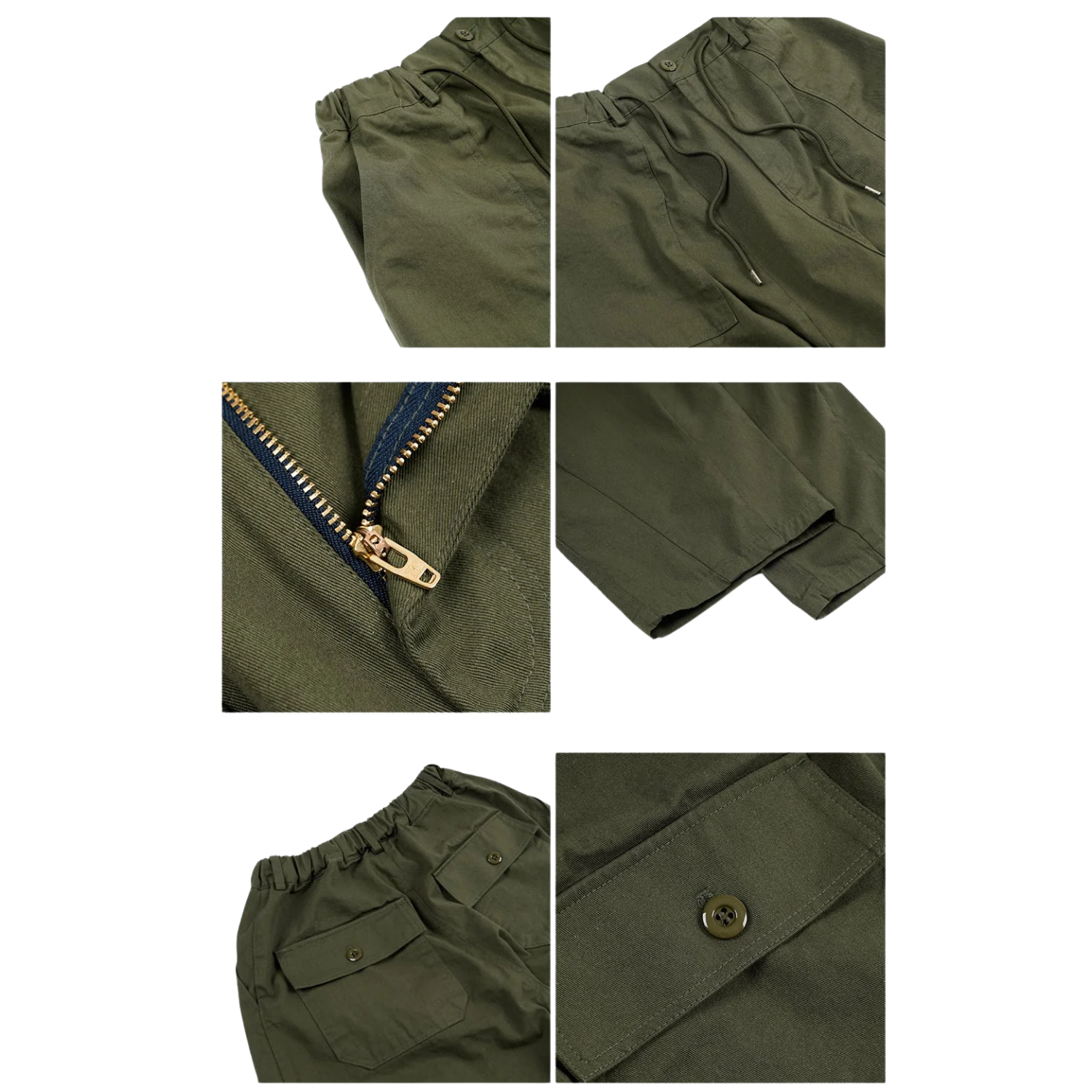FRIZM WORKS TWILL BALLOON PANTS - OLIVE