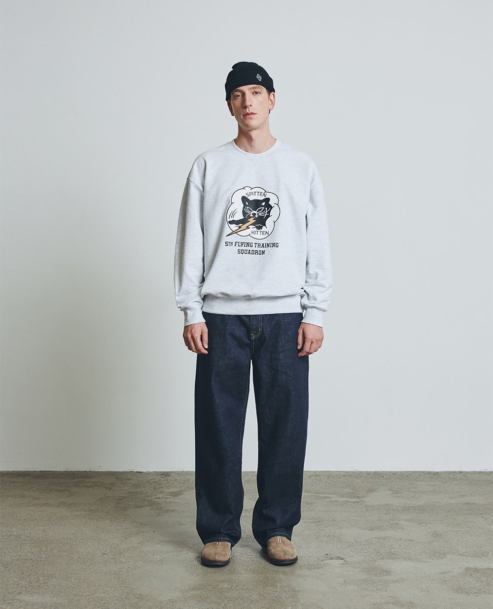 UNIFORM BRIDGE SPITTEN KITTEN SWEATSHIRTS - 1% MELANGE