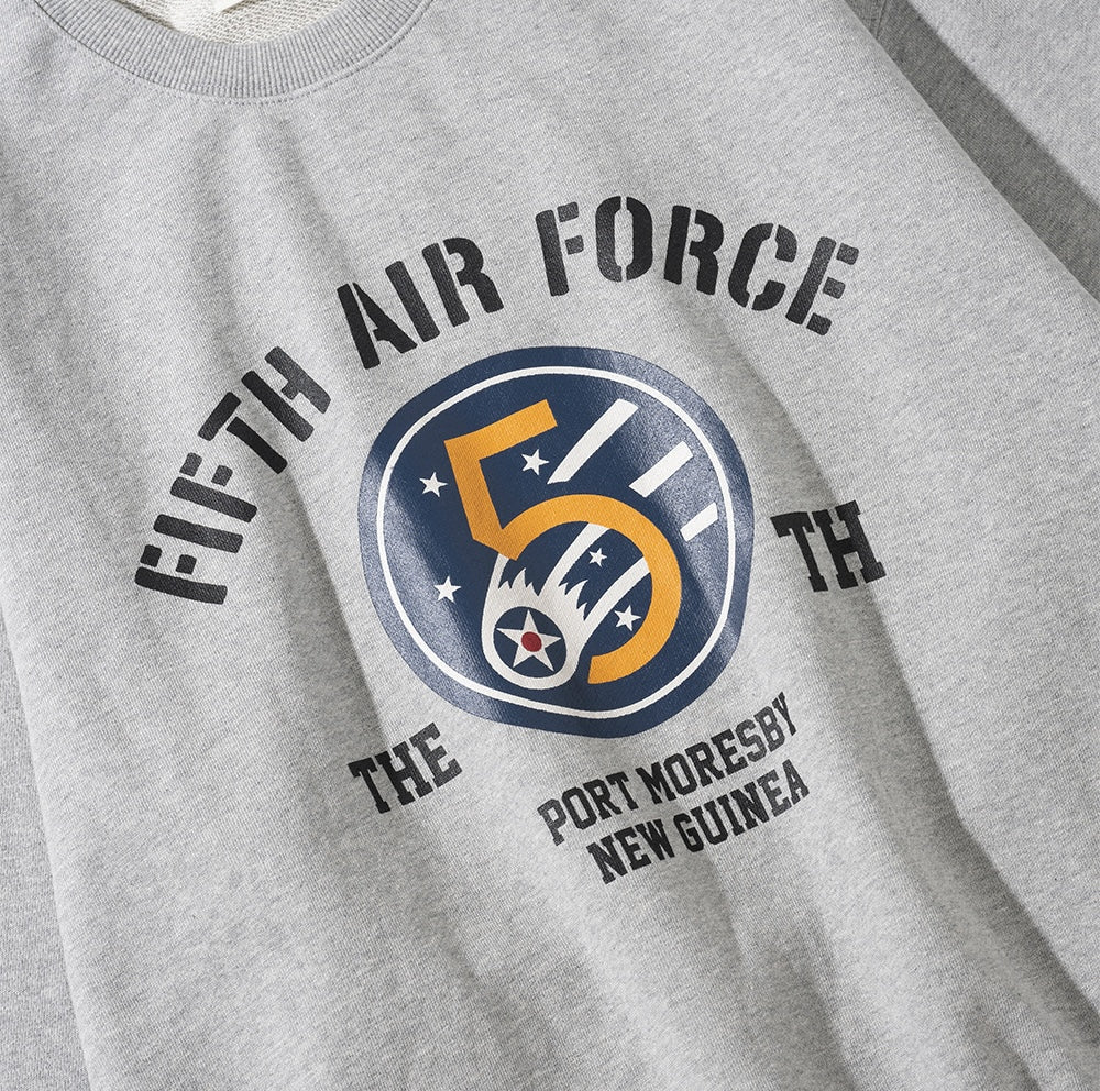 UNIFORM BRIDGE 5TH AIR FORCE SWEATSHIRTS - 8% MELANGE