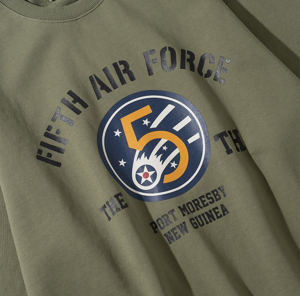 UNIFORM BRIDGE 5TH AIR FORCE SWEATSHIRTS - OLIVE