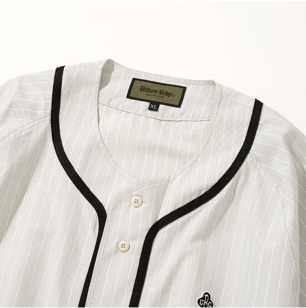 UNIFORM BRIDGE UBC BASEBALL SHIRT - BEIGE