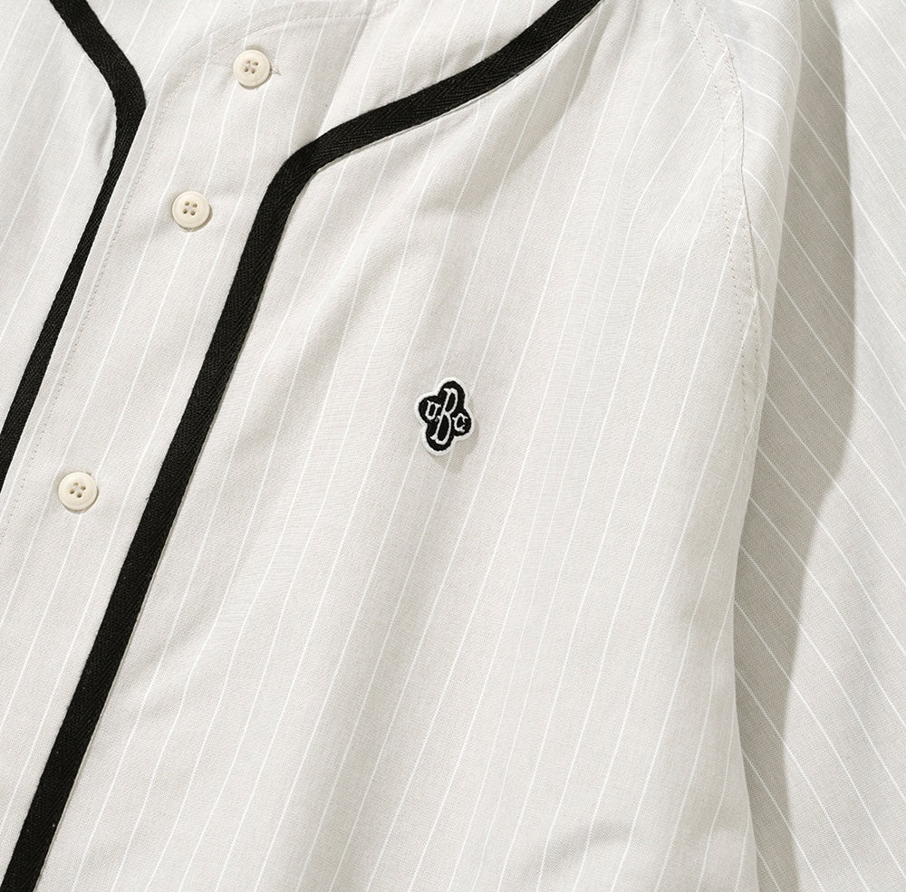 UNIFORM BRIDGE UBC BASEBALL SHIRT - BEIGE