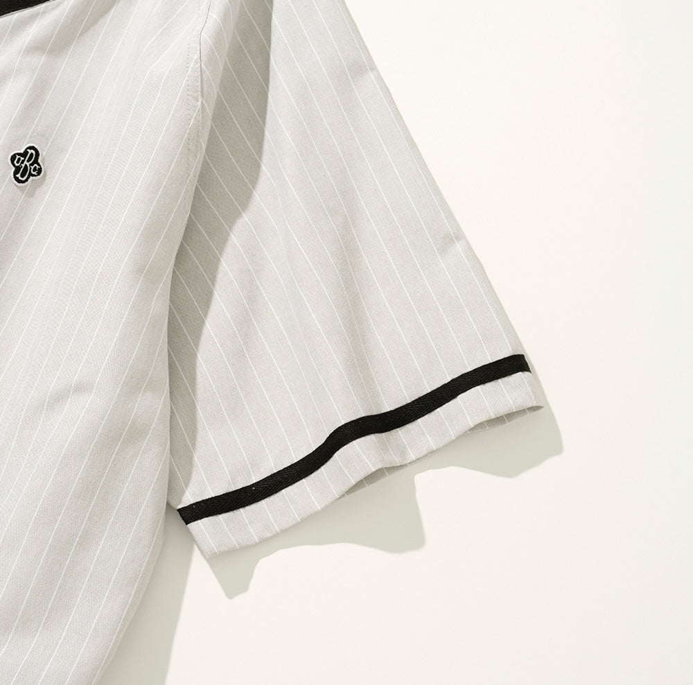 UNIFORM BRIDGE UBC BASEBALL SHIRT - BEIGE