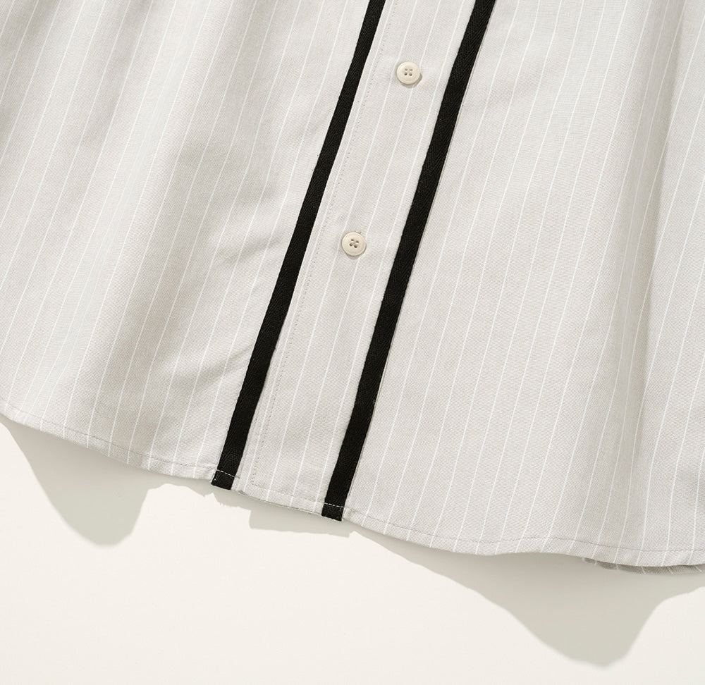 UNIFORM BRIDGE UBC BASEBALL SHIRT - BEIGE