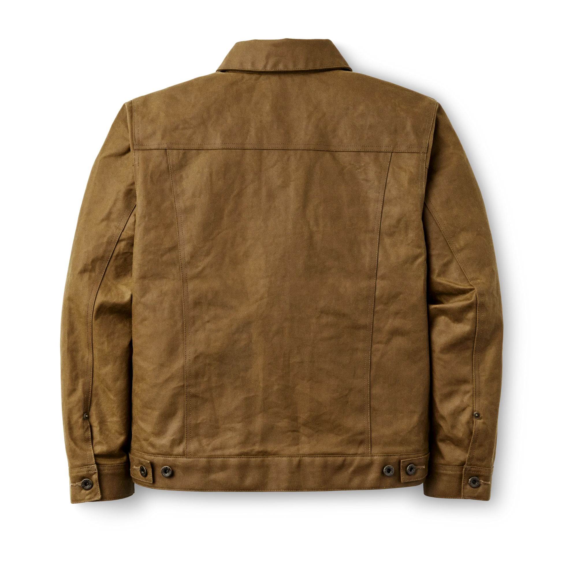 Filson Tin Cloth Short Lined Cruiser Jacket — Dark Tan — view 2