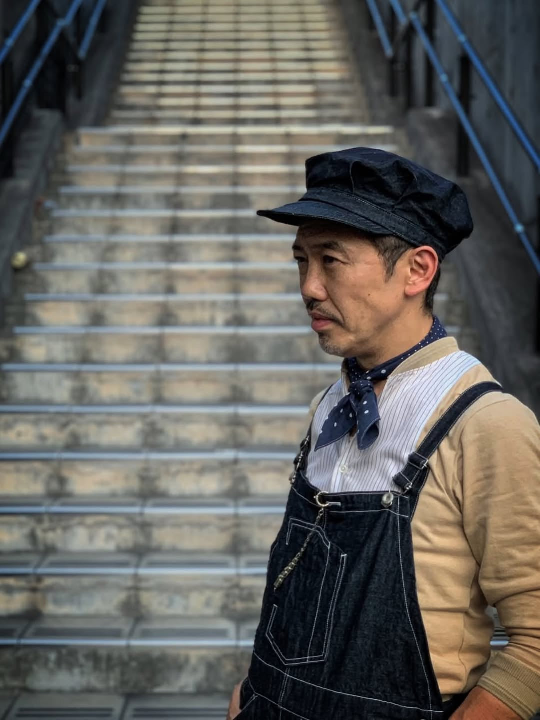 DRY BONES DENIM WORK CAP - INDIGO