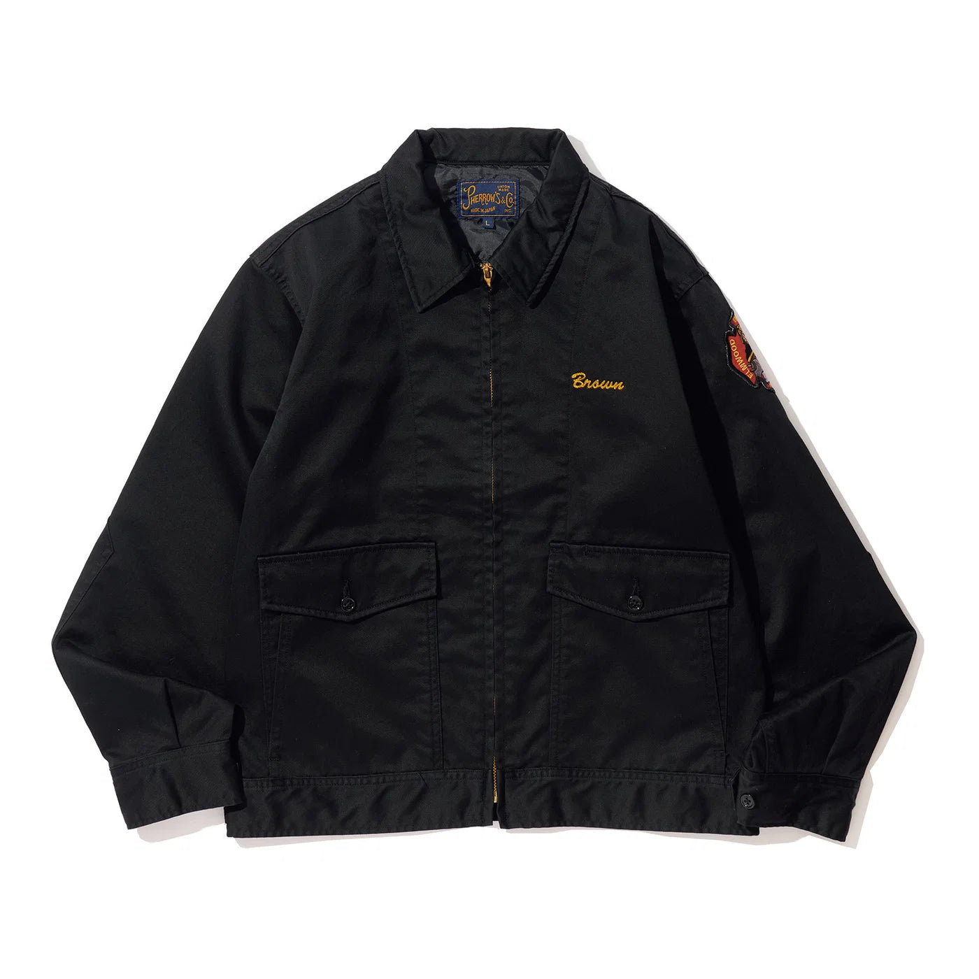 PHERROWS FIREFIGTHER WORK JACKET - BLACK