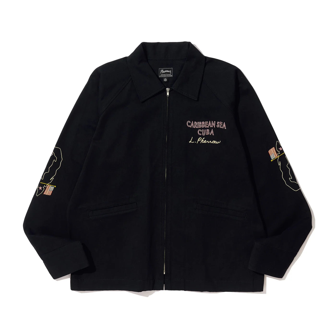 PHERROWS CUBAN SOUVENIR JACKET - BLACK