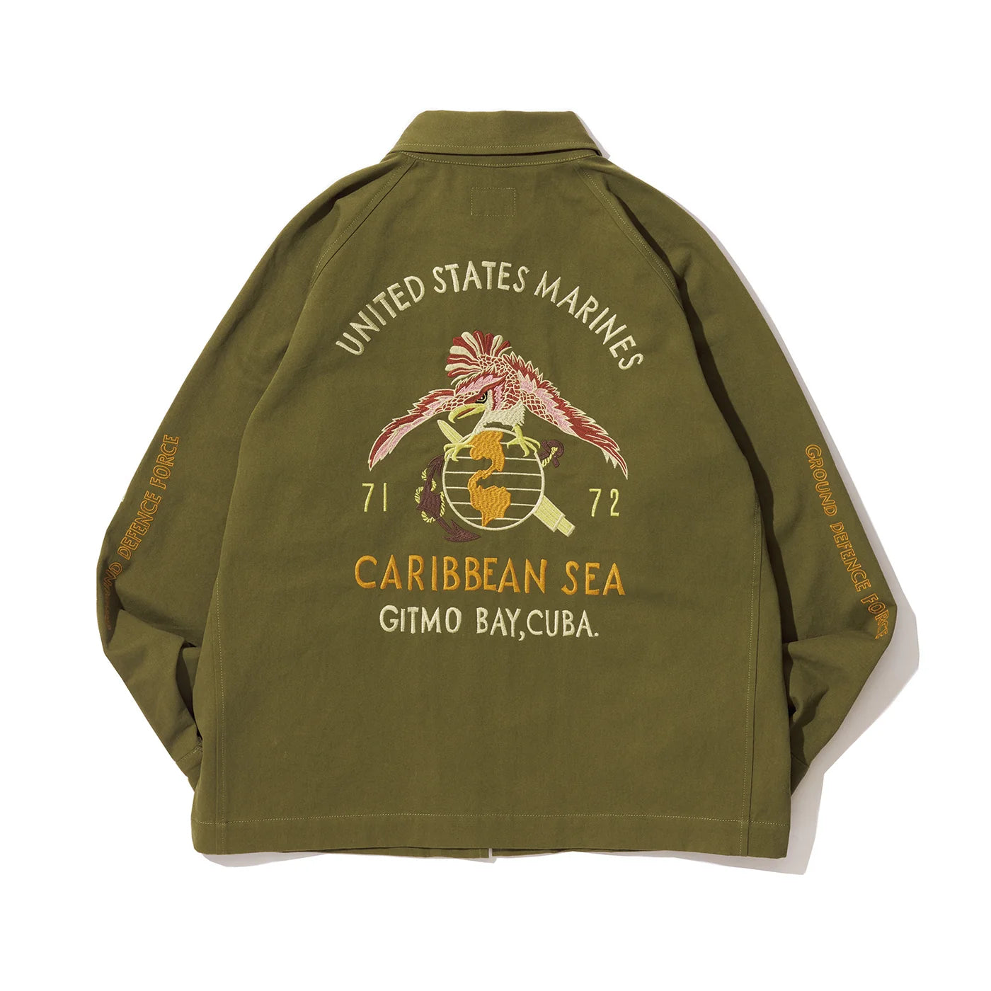 PHERROWS CUBAN SOUVENIR JACKET - OLIVE