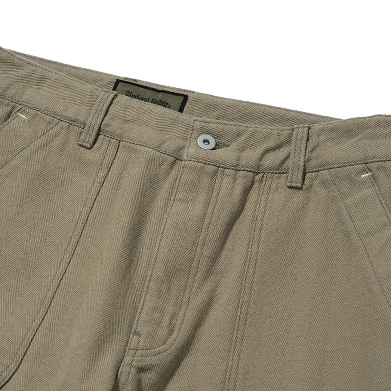 UNIFORM BRIDGE HBT DECK PANTS - KAHKI BEIGE