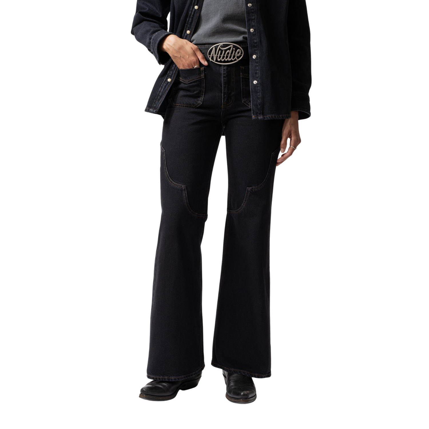 Nudie Holly Flare Western Cut Pants