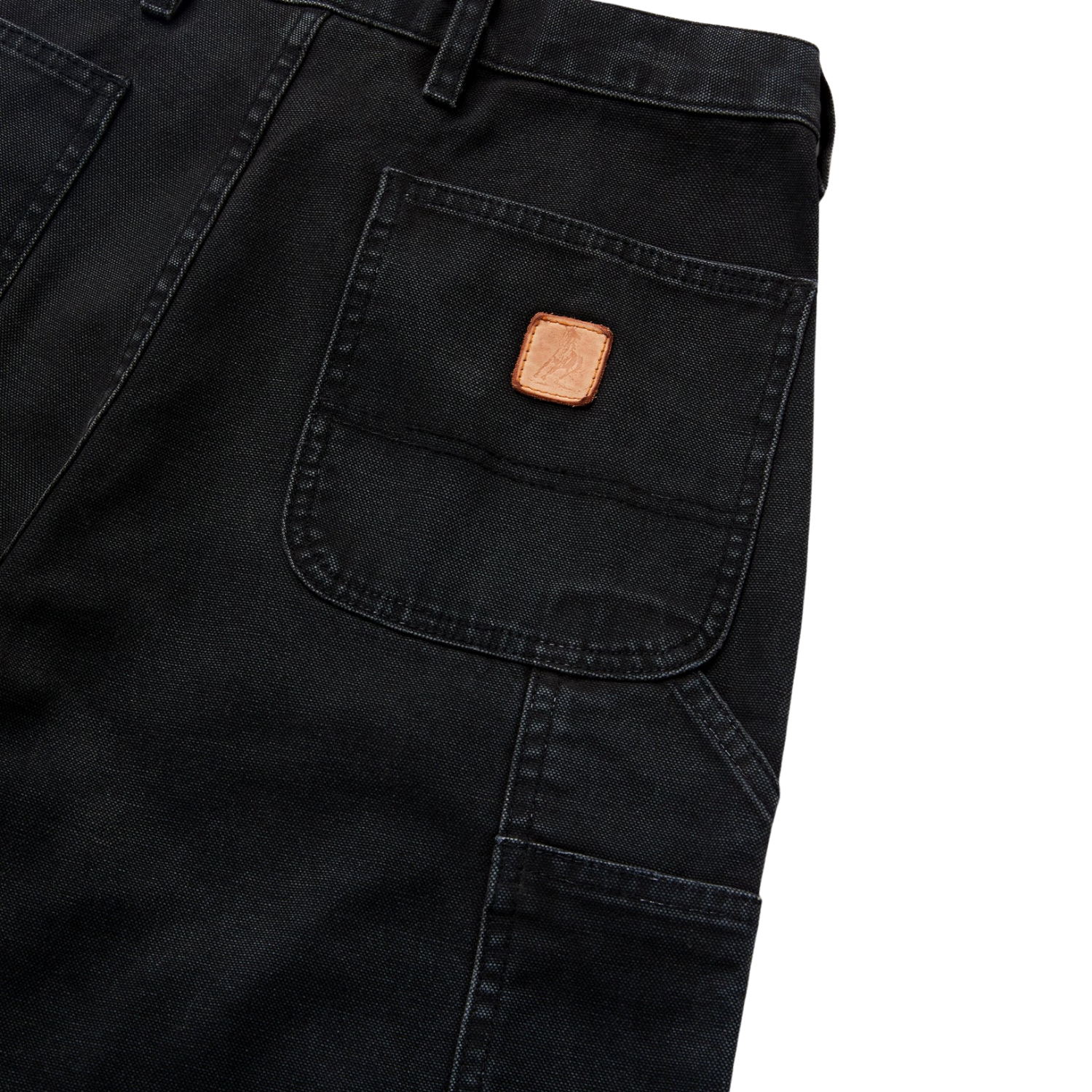 ONE OF THESE DAYS CANVAS PAINTERS PANT - BLACK