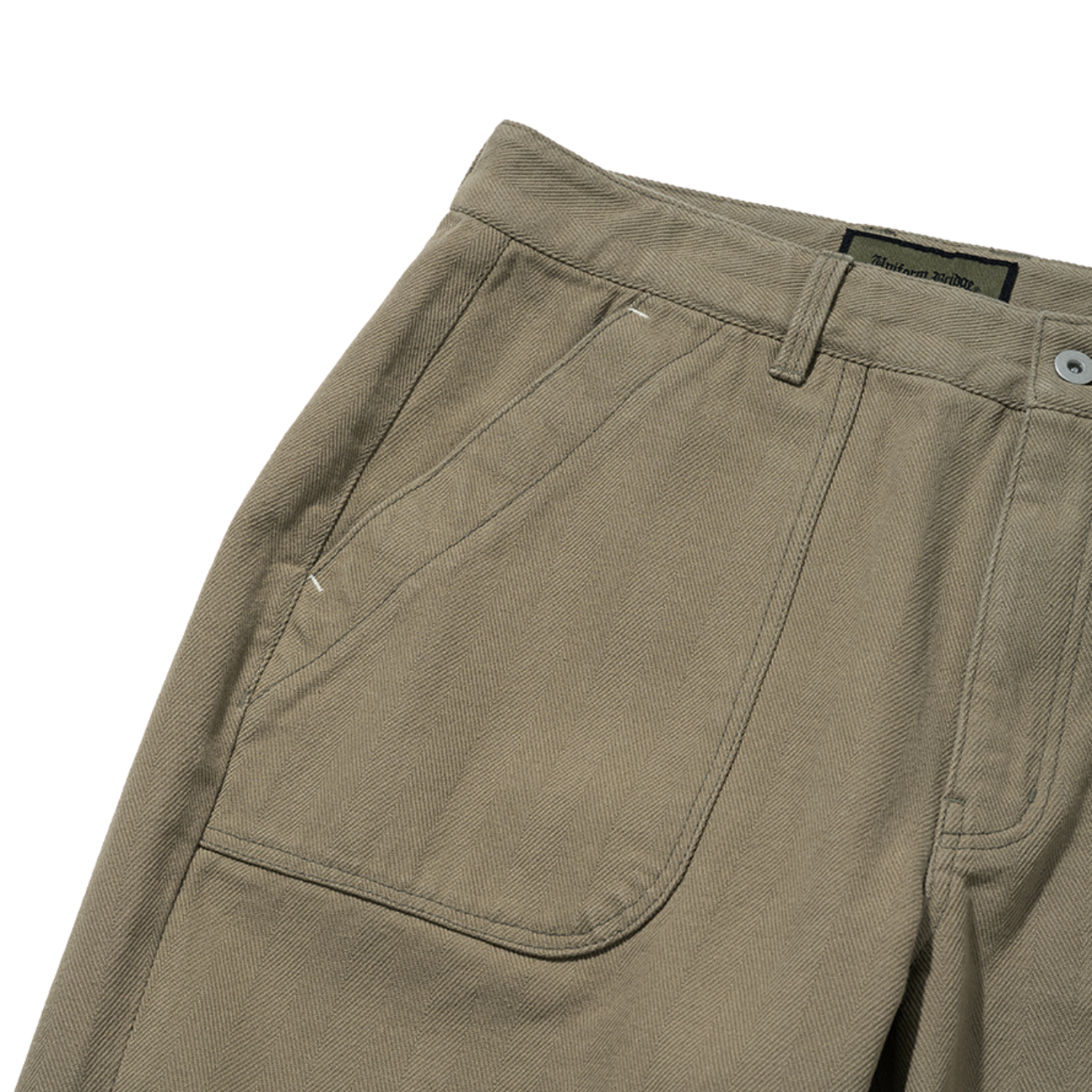 UNIFORM BRIDGE HBT DECK PANTS - KAHKI BEIGE